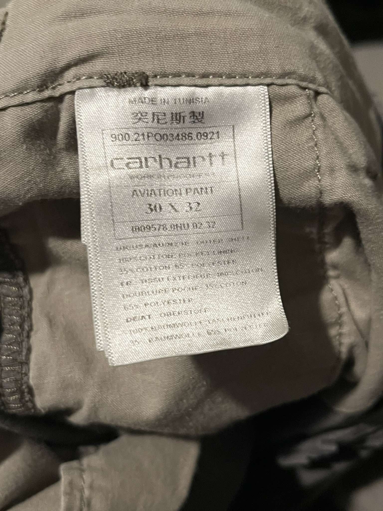 Carhartt × Vintage Vintage Carhartt Aviation Double Knee Cargo Pants 30x32 Size US 30 / EU 46 - 6 Thumbnail