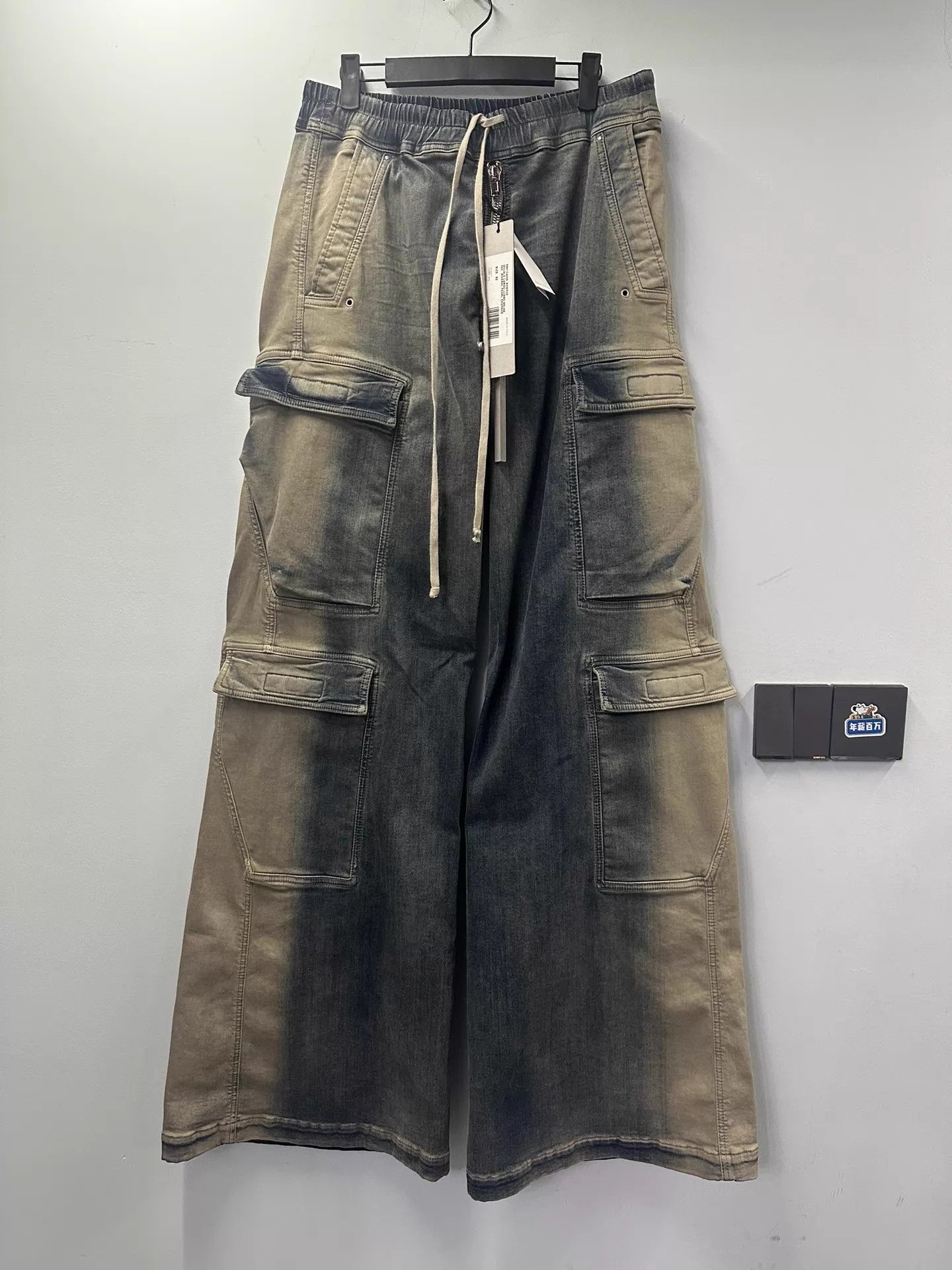 Rick Owens Rick Owens 23ss Bela Cargo Gradient Jeans 52 (XL) Size US 41 - 1 Thumbnail