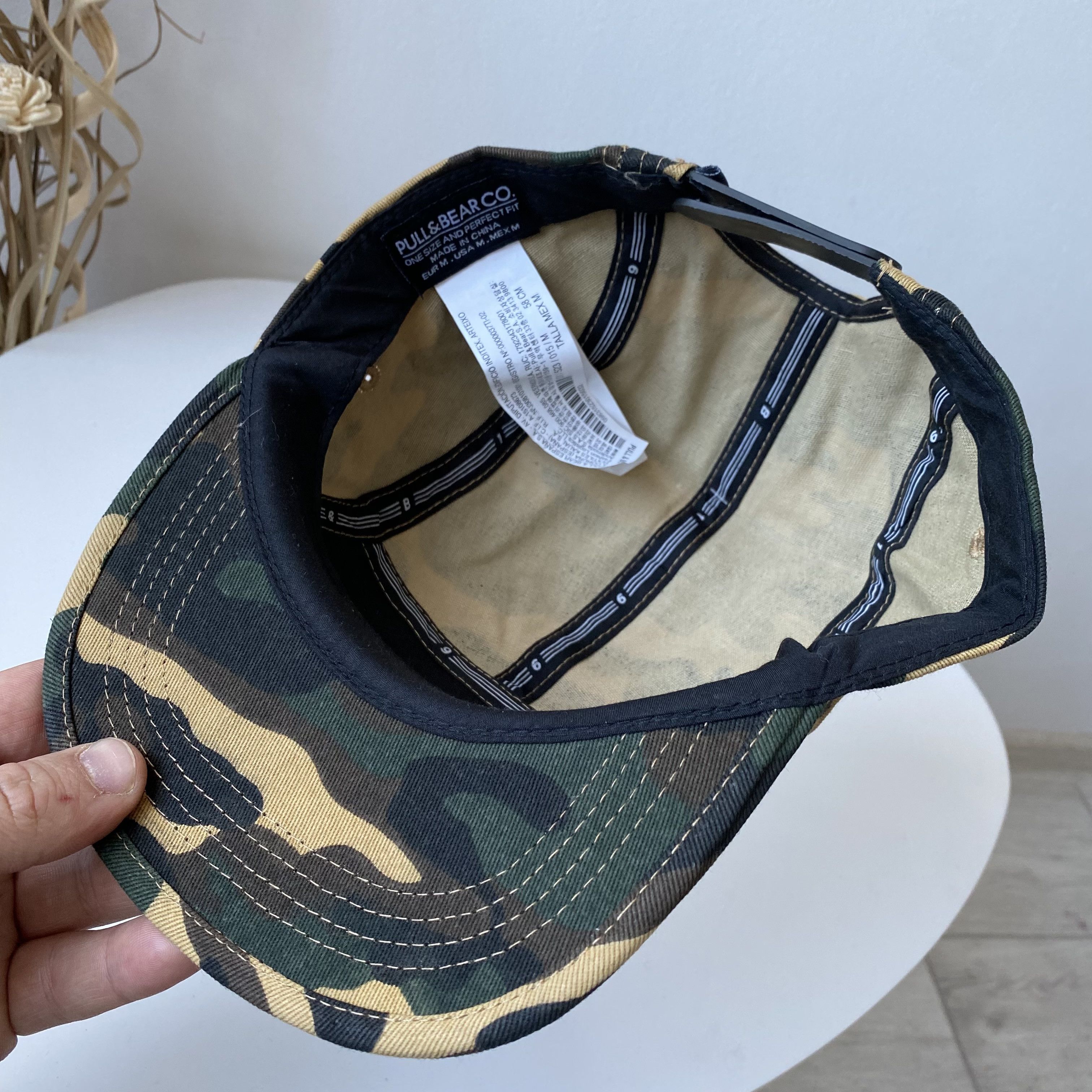 Dickies 🛹 Carhartt style 5 Panel Cap Camouflage Snapback Pull Bear Size ONE SIZE - 6 Thumbnail
