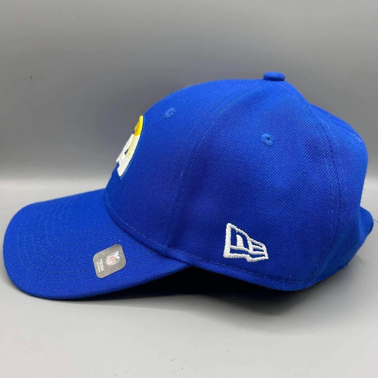 New Era Los Angeles LA Rams Hat Men Blue Embroidered Strap Back Cap Size ONE SIZE - 5 Thumbnail