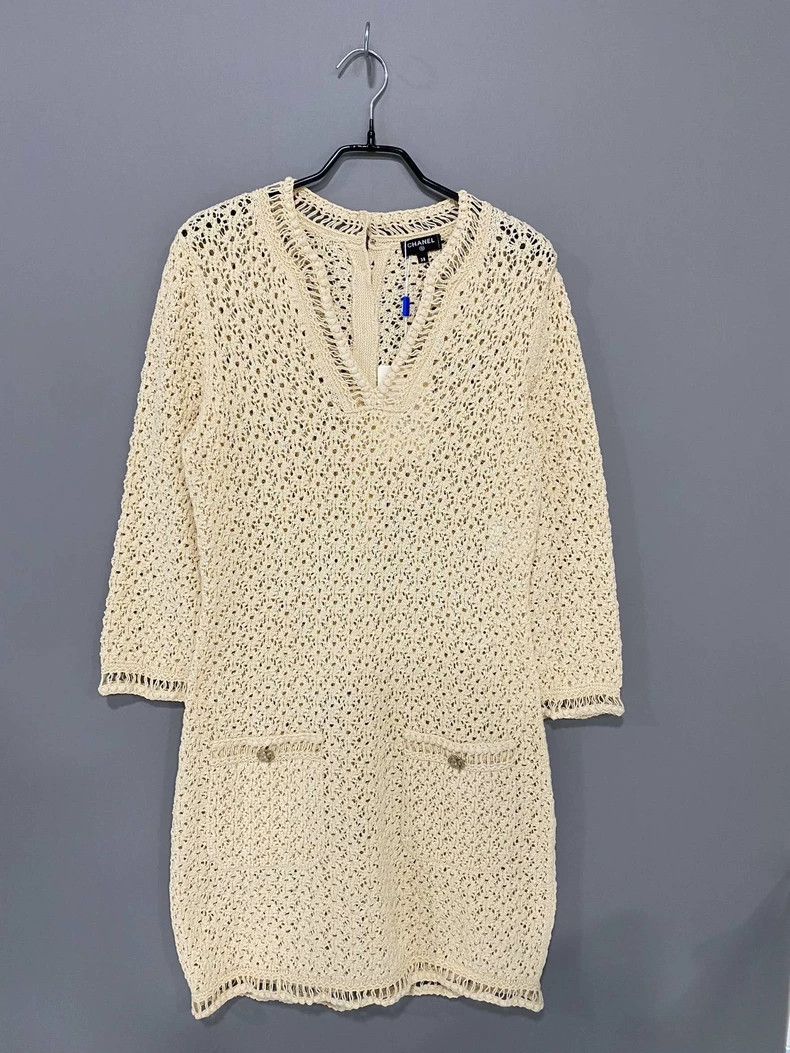 Chanel Hollow-out knit dress 2504-Nextarrow