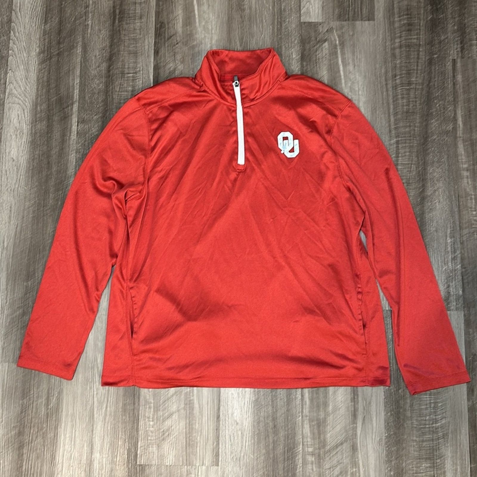 Champion Oklahoma Sooners Champion Quarter Zip Pullover - 2XL Size US XXL / EU 58 / 5 - 2 Thumbnail