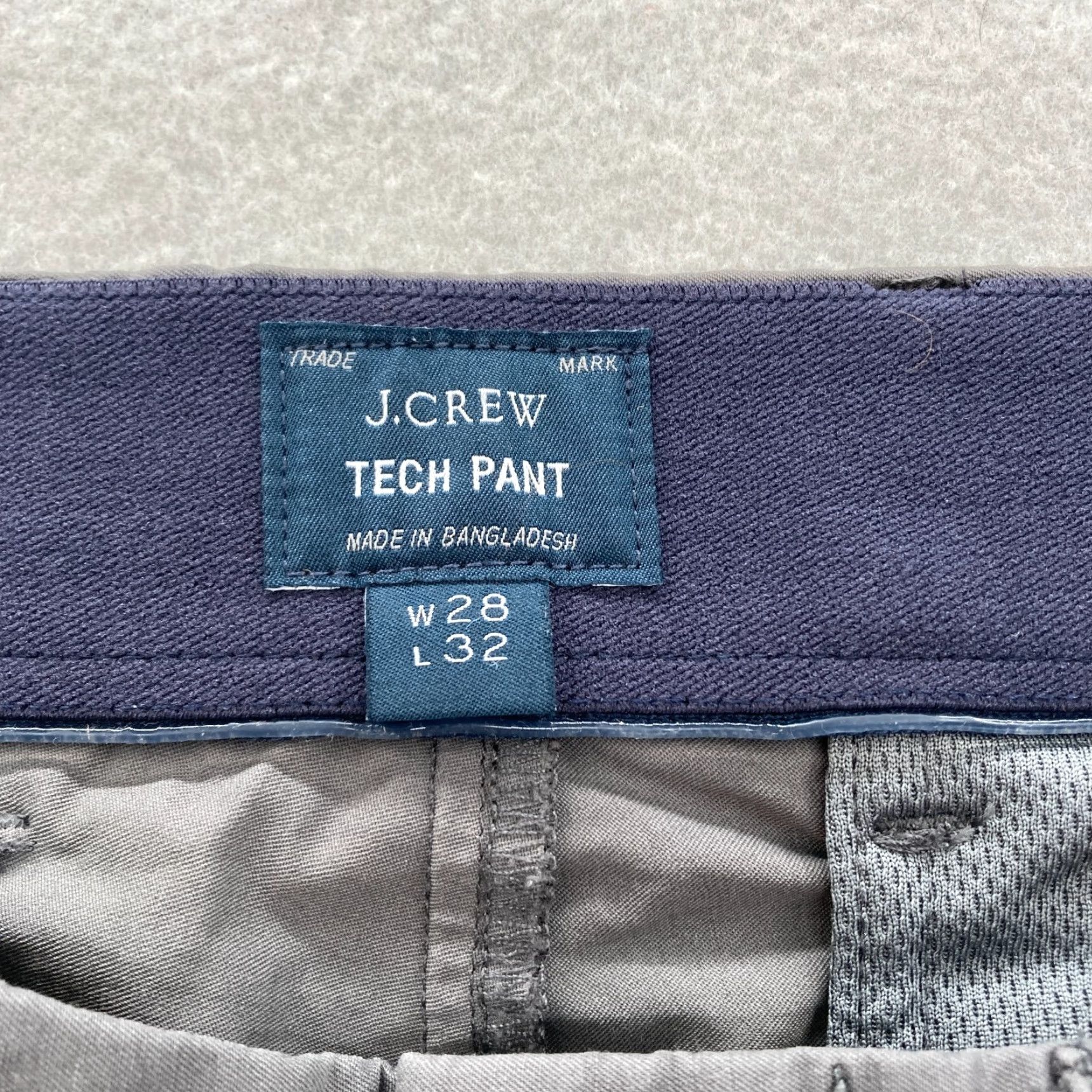 J.Crew J.CREW 484 Slim Tech Pants Mens 28x32 Gray Stretch Preppy Travel Midweight Size US 28 / EU 44 - 6 Thumbnail