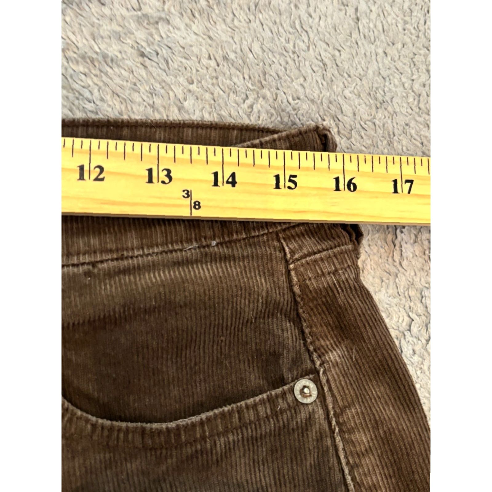 American Eagle Outfitters NWT American Eagle Outfitters Corduroy Pants Womens 12L Long Brown Mom Straight Leg Jeans Regular Boys/Girls? Size 34" / US 12 / IT 48 - 5 Thumbnail