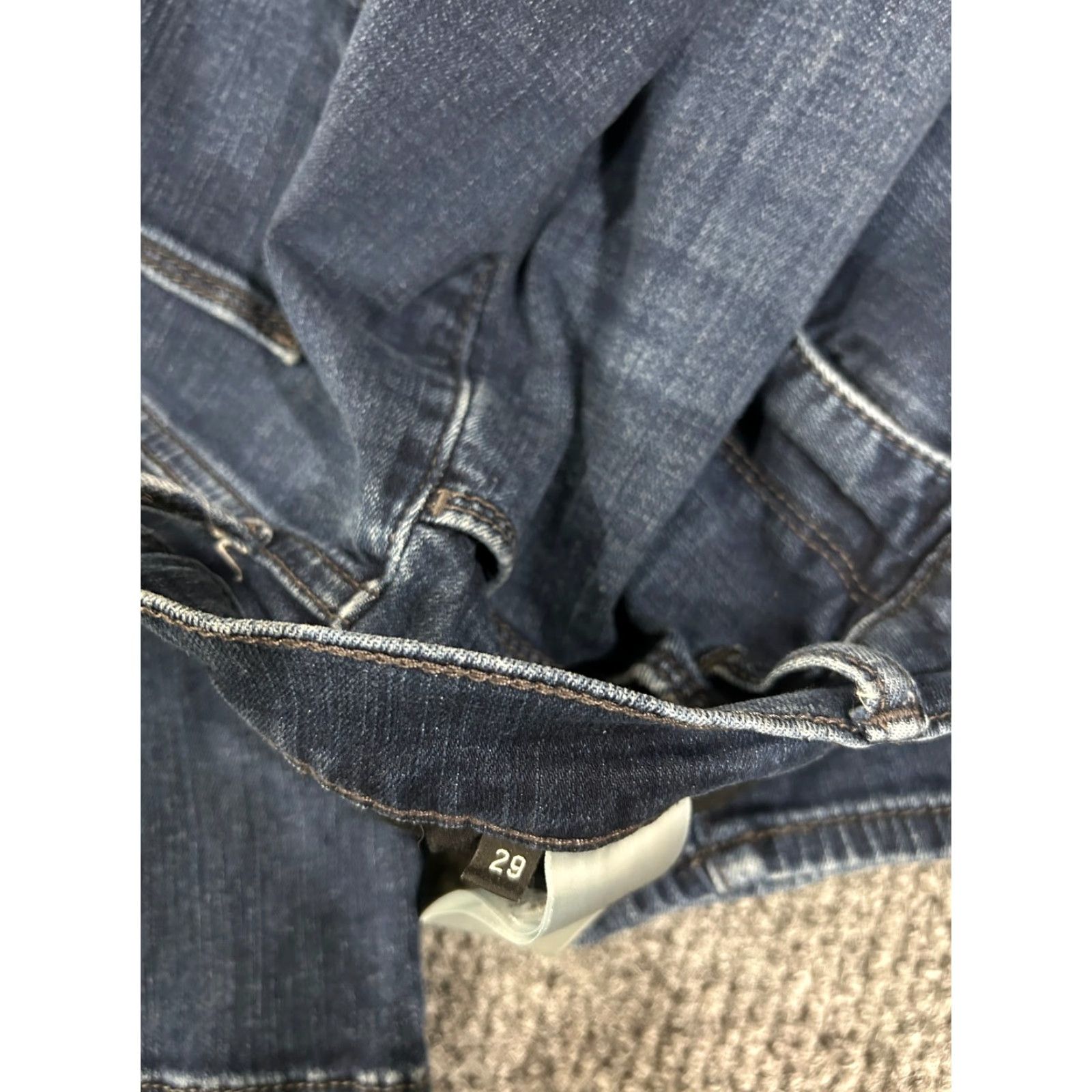 Hudson Hudson Jeans Womens 29 Blue Natalie Midrise Skinny Ankle Stretch Denim Zip 5-Pocket Dark Blue 26in Inseam Regular Fit Size 29" - 7 Thumbnail