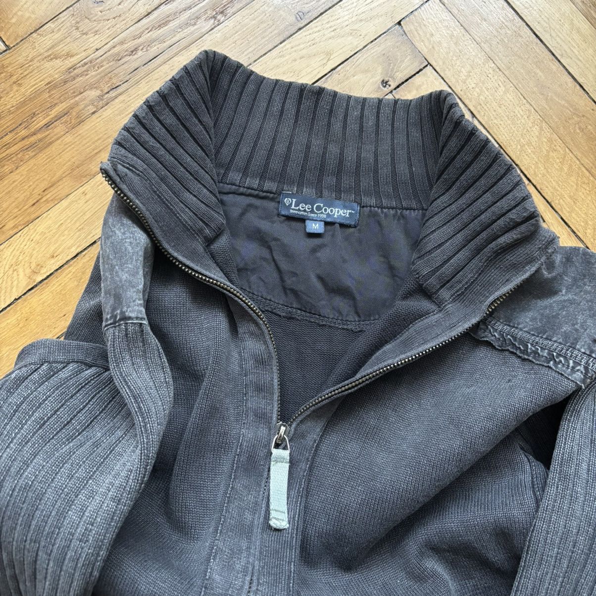 If Six Was Nine Vintage Archive Punk Lee Cooper Zip-up Knit Sweater Y2K Size US M / EU 48-50 / 2 - 4 Thumbnail