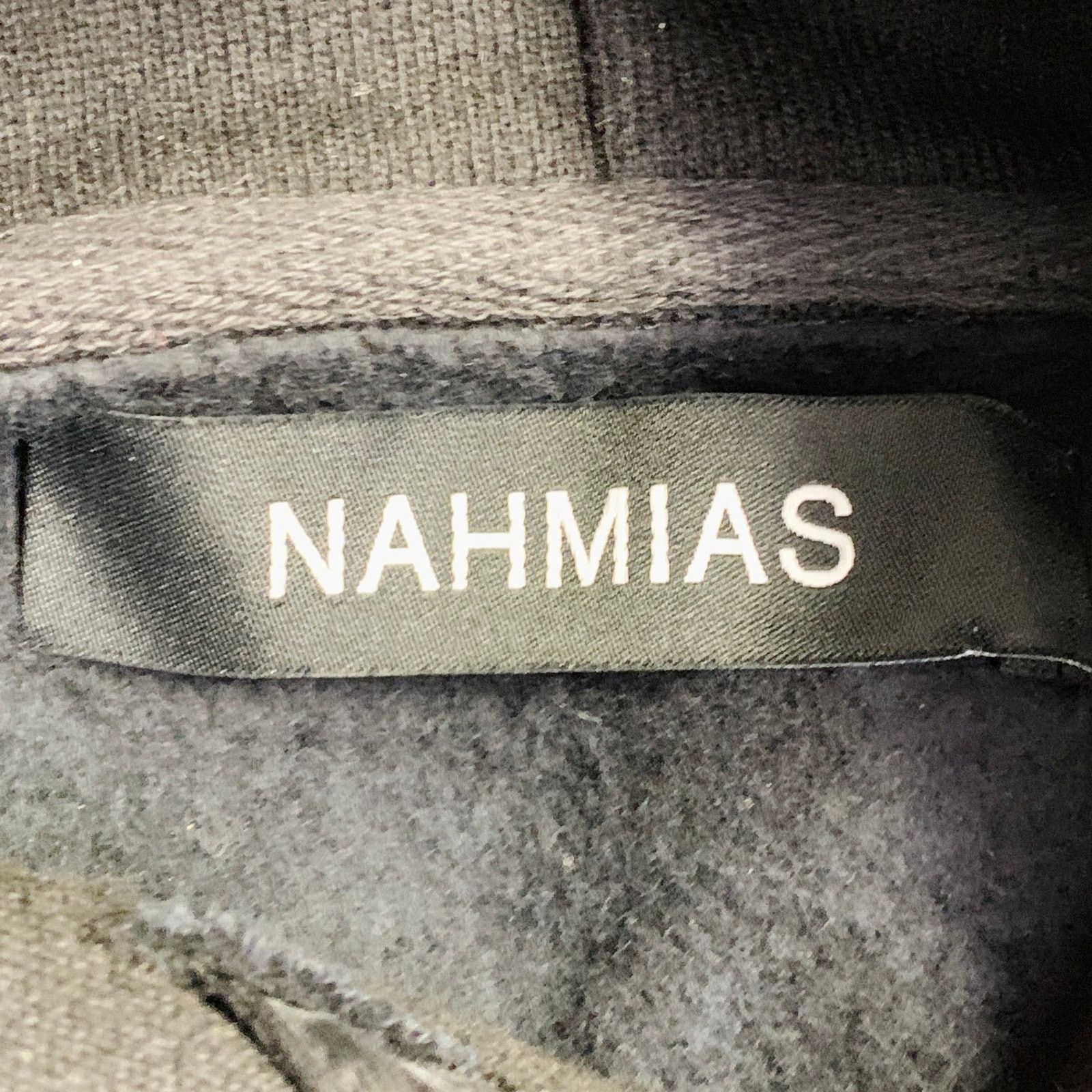 Nahmias NAHMIAS Size L Black Cotton Silk Hooded Sweatshirt Size US L / EU 52-54 / 3 - 4 Thumbnail
