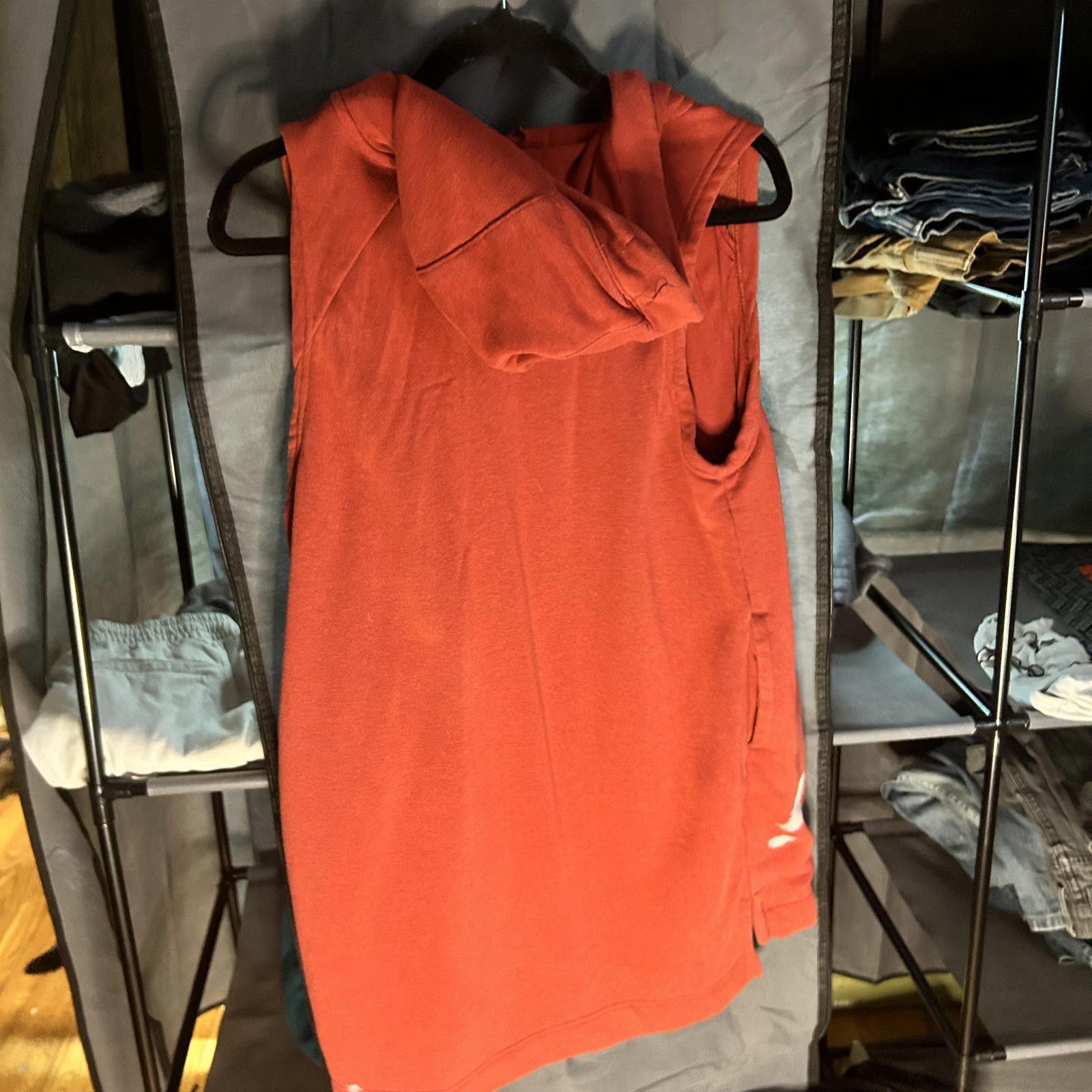 Nike Men's Nike Sleeveless Hoodie - Rust Red, Ready to Flex Size US M / EU 48-50 / 2 - 3 Thumbnail