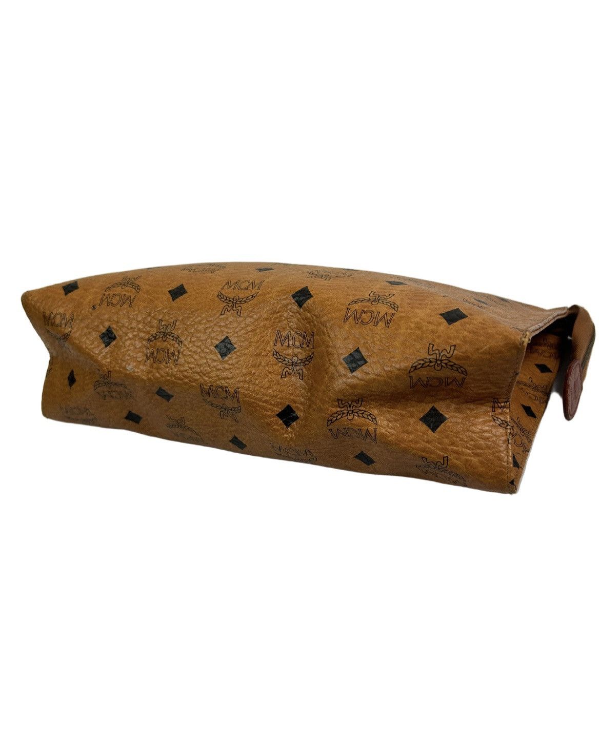 MCM MCM Cognac Leather Clutch Bag Size ONE SIZE - 3 Thumbnail