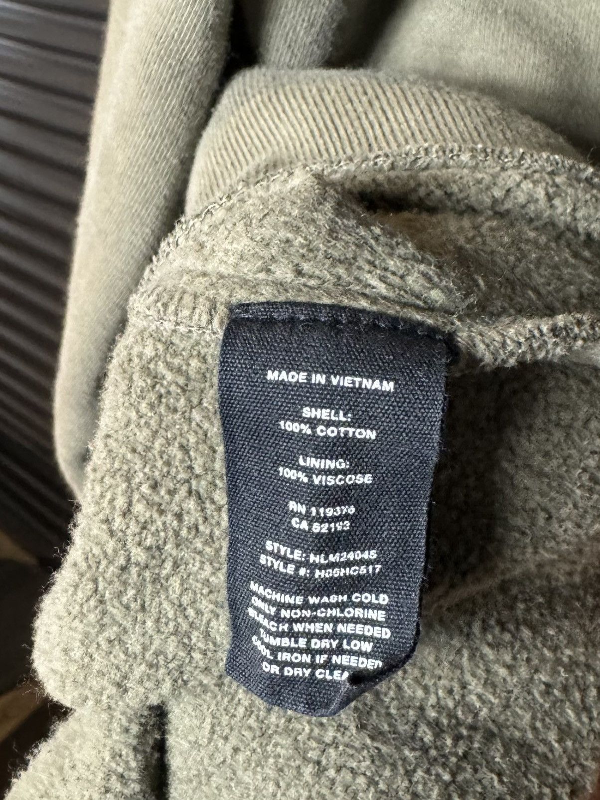 Helmut Lang Helmut Lang Olive Turtleneck Hoodie - XL Size US XL / EU 56 / 4 - 5 Thumbnail
