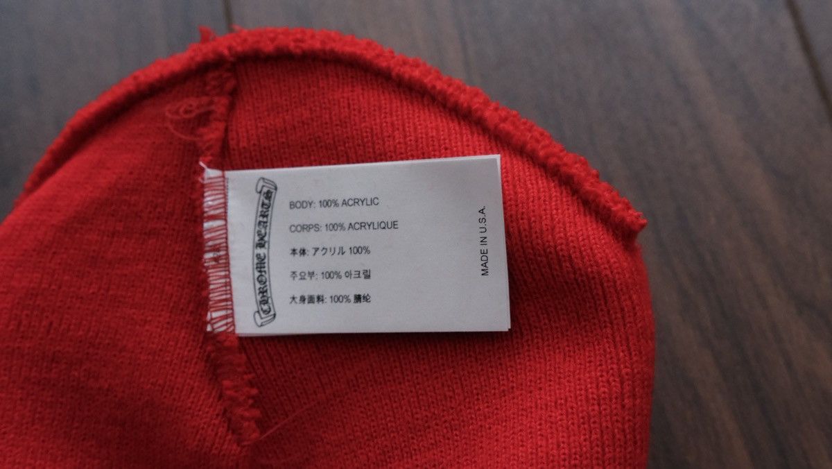 Chrome Hearts Chrome Hearts Red Watch Beanie Size ONE SIZE - 3 Thumbnail