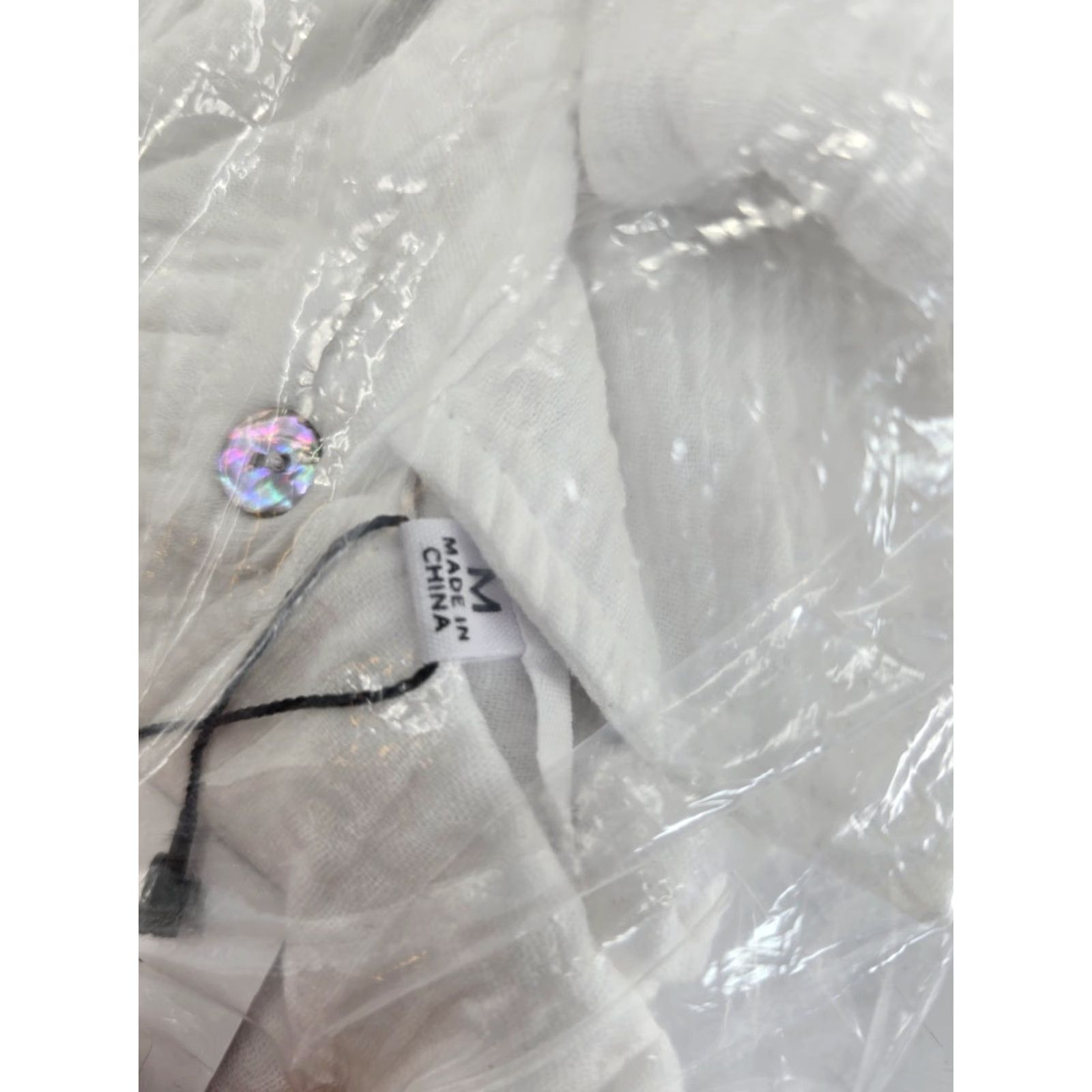 Steve Madden Steve Madden Blouse - Shirt - Women - M - White - Collared Neck, Buttons - New With Tags Blanca Top Size M / US 6-8 / IT 42-44 - 7 Thumbnail