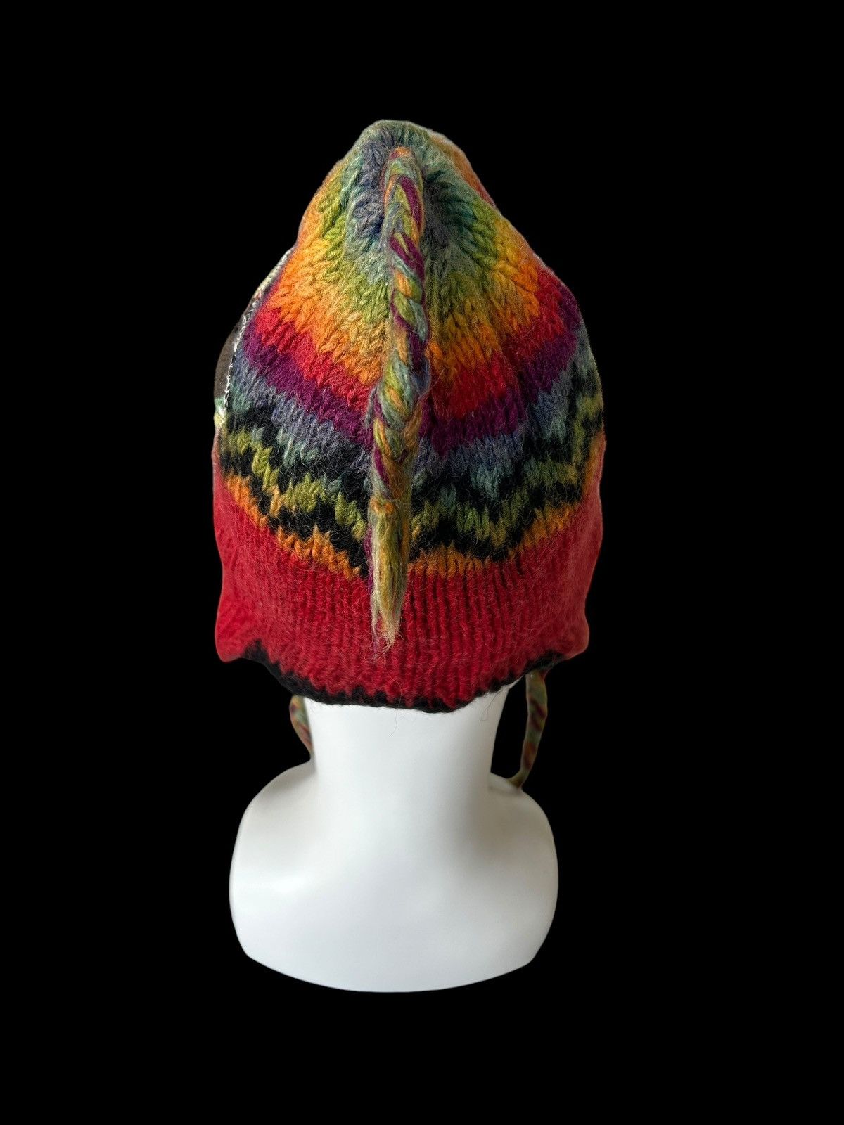 Japanese Brand × Kapital × Vintage Hippies Style Crochet knitt wool Beanie Hats Size ONE SIZE - 4 Thumbnail