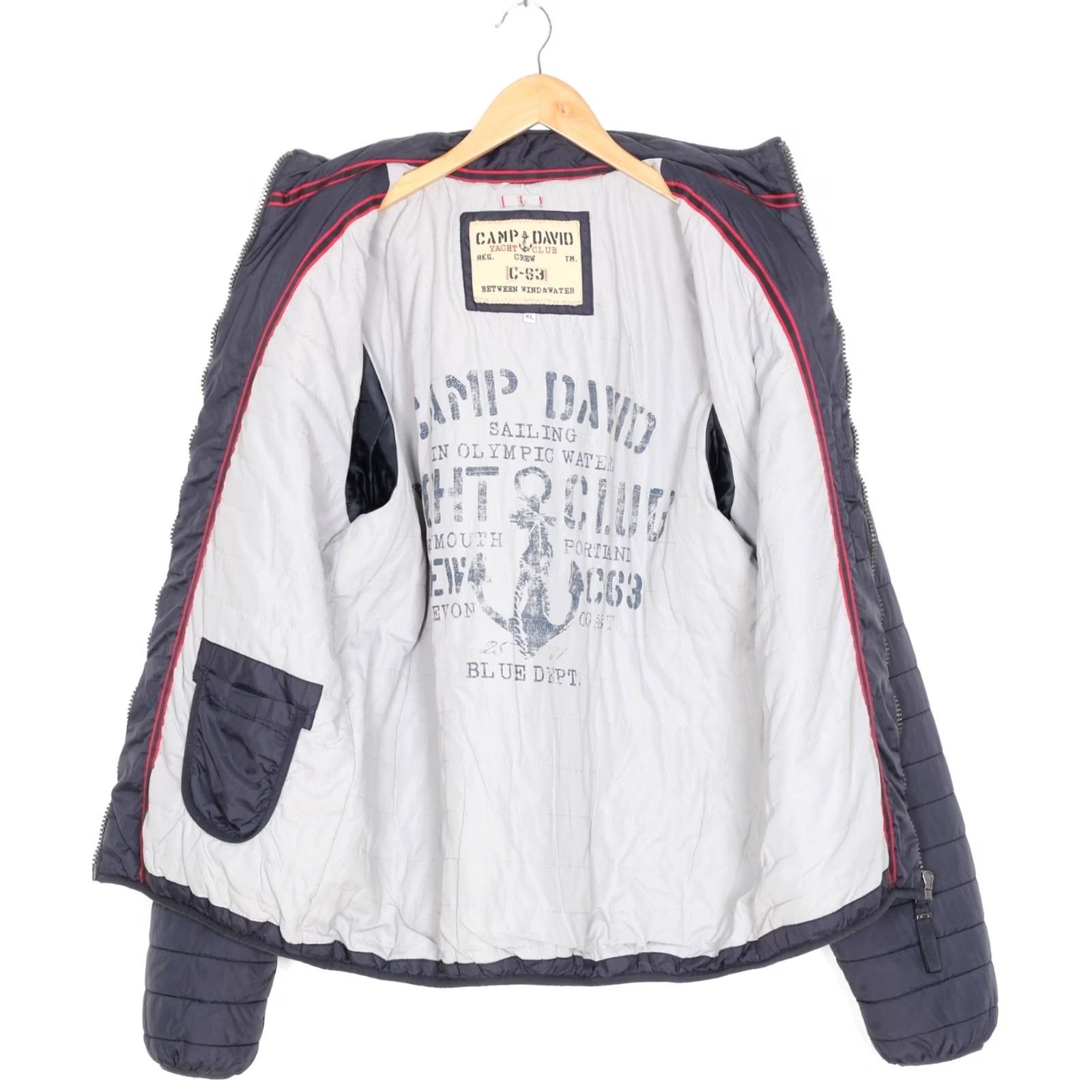 Vintage CAMP DAVID Quilted Jacket Men Size XL MJ6205 Size US XL / EU 56 / 4 - 4 Thumbnail