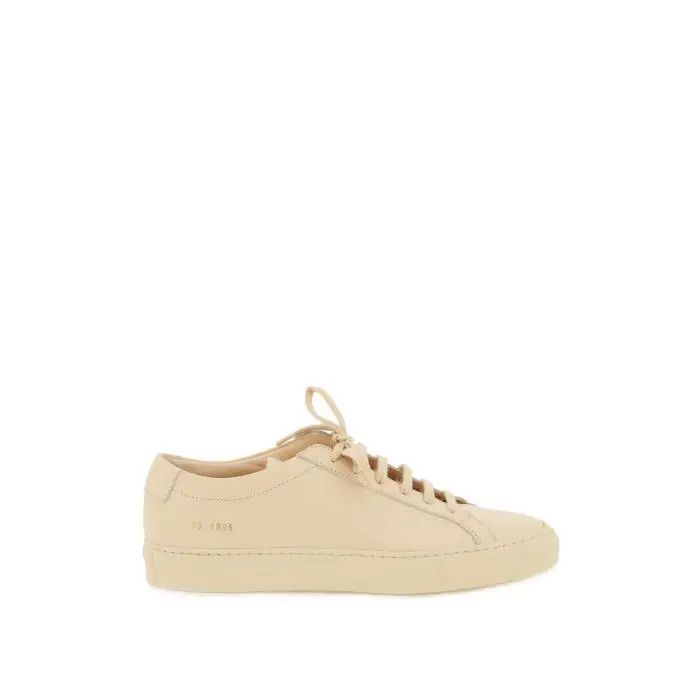 image of Common Projects O1S22I1N0424 Achilles Leather Sneakers In Beige, Women's (Size 9)