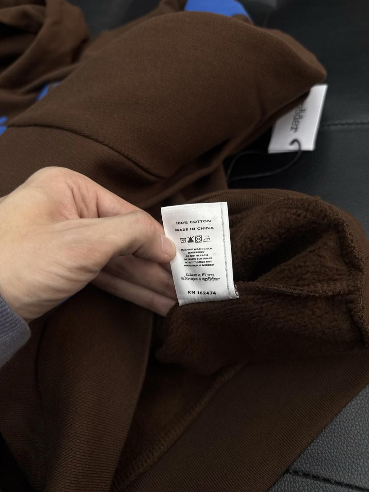 Sp5der Sp5der Worldwide Brown/Blue Hoodie Size (M) (NEW) Size US M / EU 48-50 / 2 - 9 Thumbnail