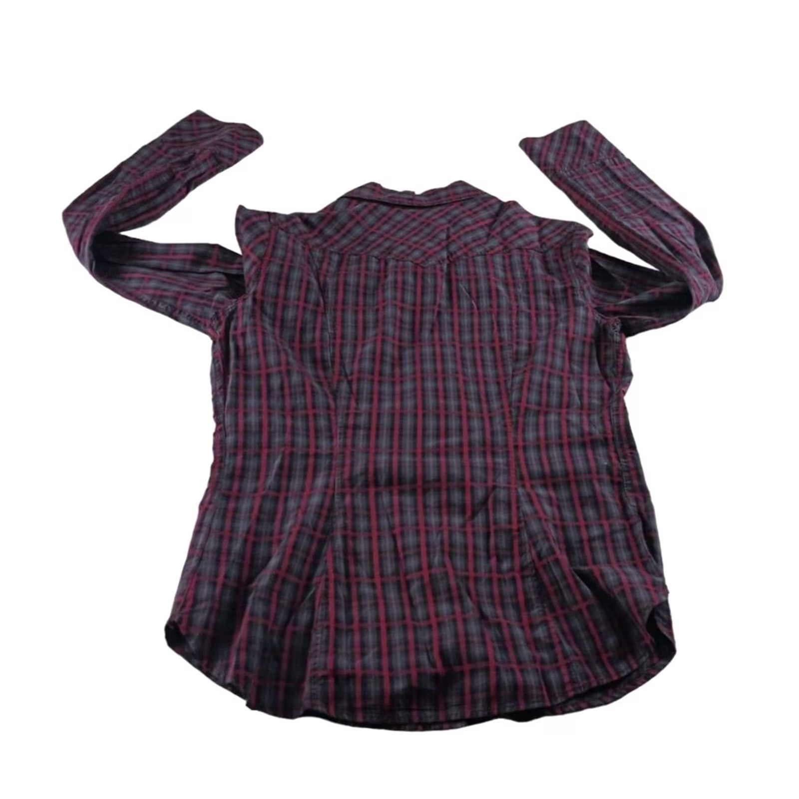 Levi's VINTAGE Levi's Mens Snap Button Up Shirt Plaid Red Size M L/S Black Label Pocket Shirt Mens Red Plaid Levi's Black Label Cowboy Vintage Shirt Size US M / EU 48-50 / 2 - 3 Thumbnail