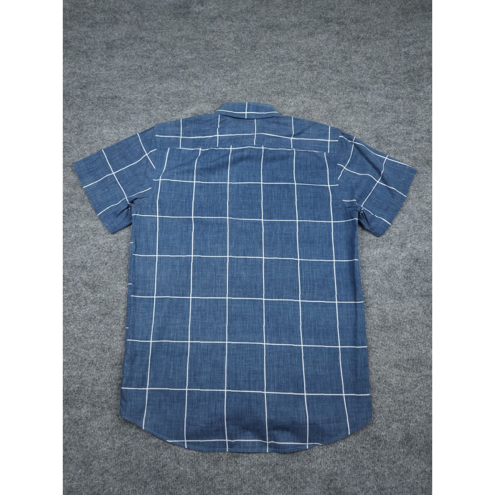 Saturdays NYC Saturdays NYC Shirt Men's Large Blue Plaid Short Sleeve Button-Up Oxford Button-Down Collar Oxford Shirt Casual Size US L / EU 52-54 / 3 - 4 Thumbnail
