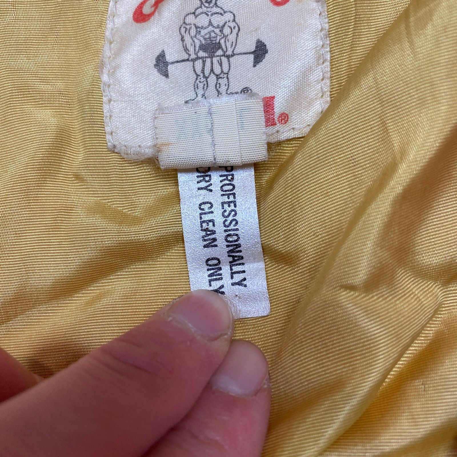 Vintage Rare VTG 70s 80s Golds Gym Satin Bomber 3XL Bodybuilding Size US XXL / EU 58 / 5 - 7 Thumbnail