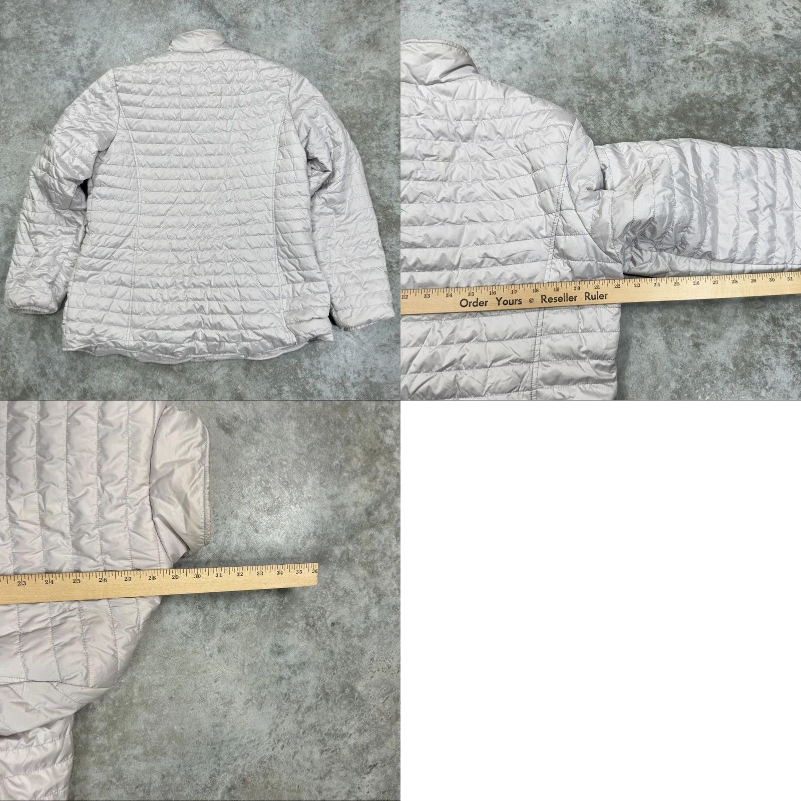 Ugg UGG Australia Jacket Womens XL Gray Quilted Asymmetrical Snap Fleece Lined Coat Size XL / US 12-14 / IT 48-50 - 8 Thumbnail