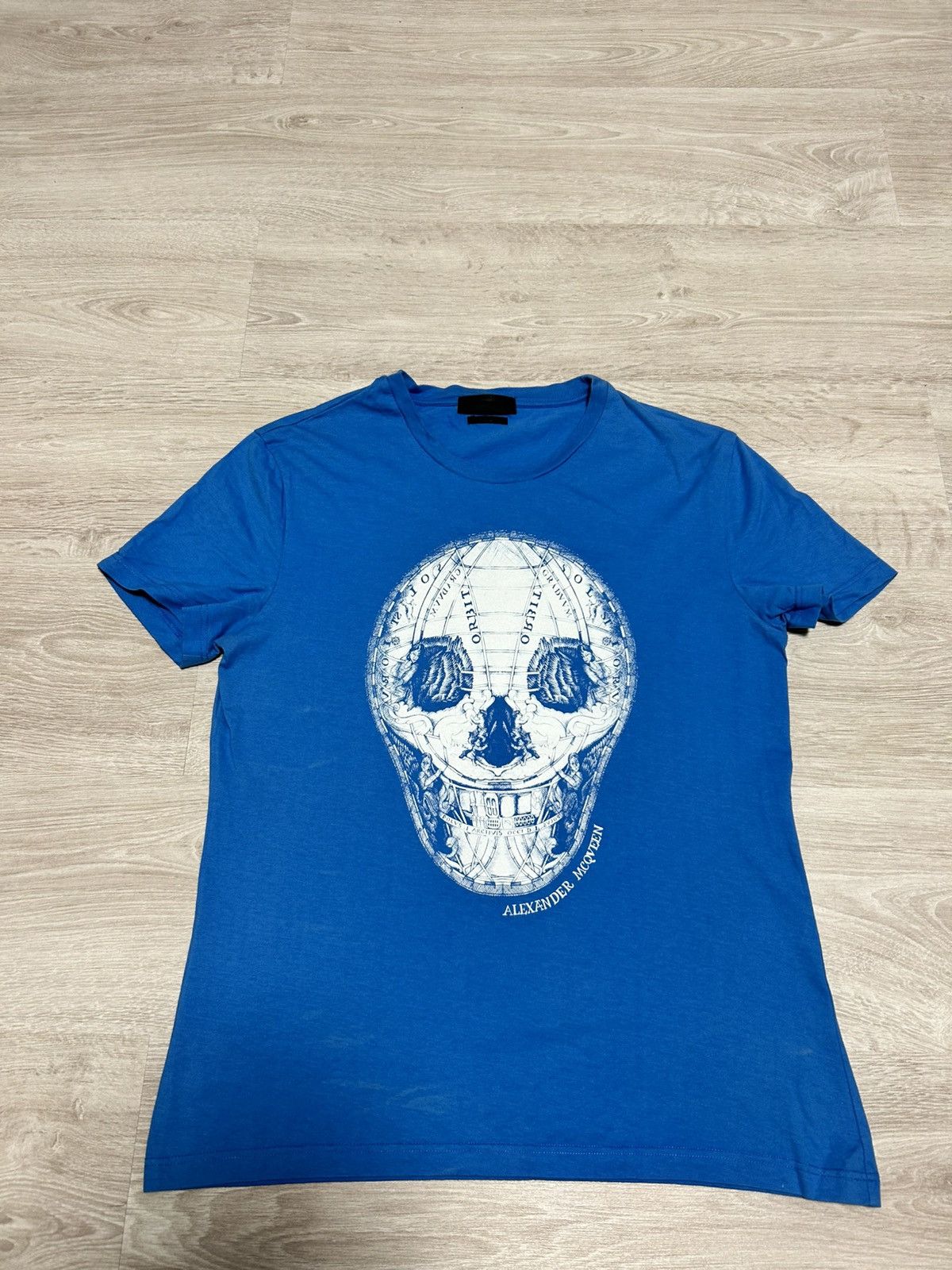 Alexander McQueen Alexander McQueen Big logo skull T-shirt Blue size S Size US S / EU 44-46 / 1 - 1 Thumbnail