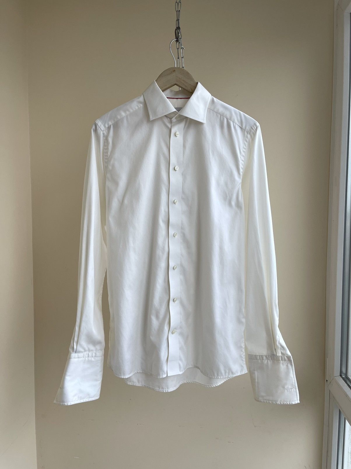 Eton Contemporary Fit French Cuff Spread Collar L/S Dress Shirt Size US M / EU 48-50 / 2 - 1 Thumbnail