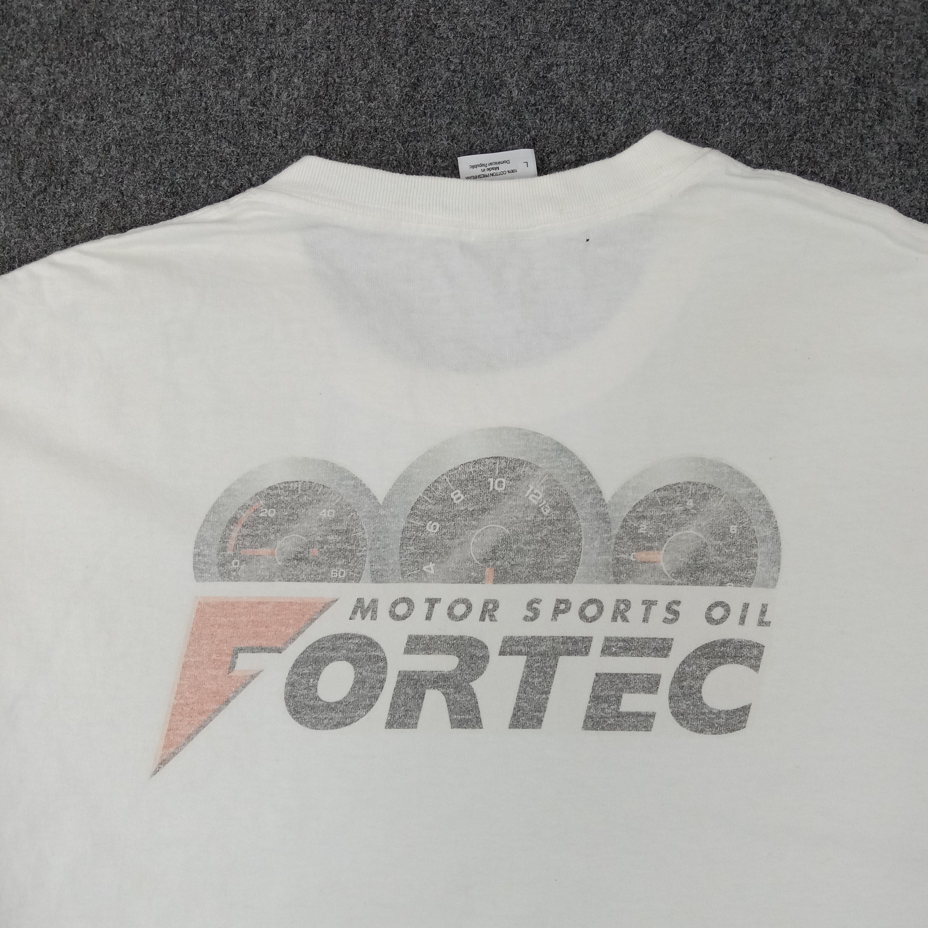 Vintage Fortec Motor Sports Oil Racing Tshirt Size US L / EU 52-54 / 3 - 2 Thumbnail