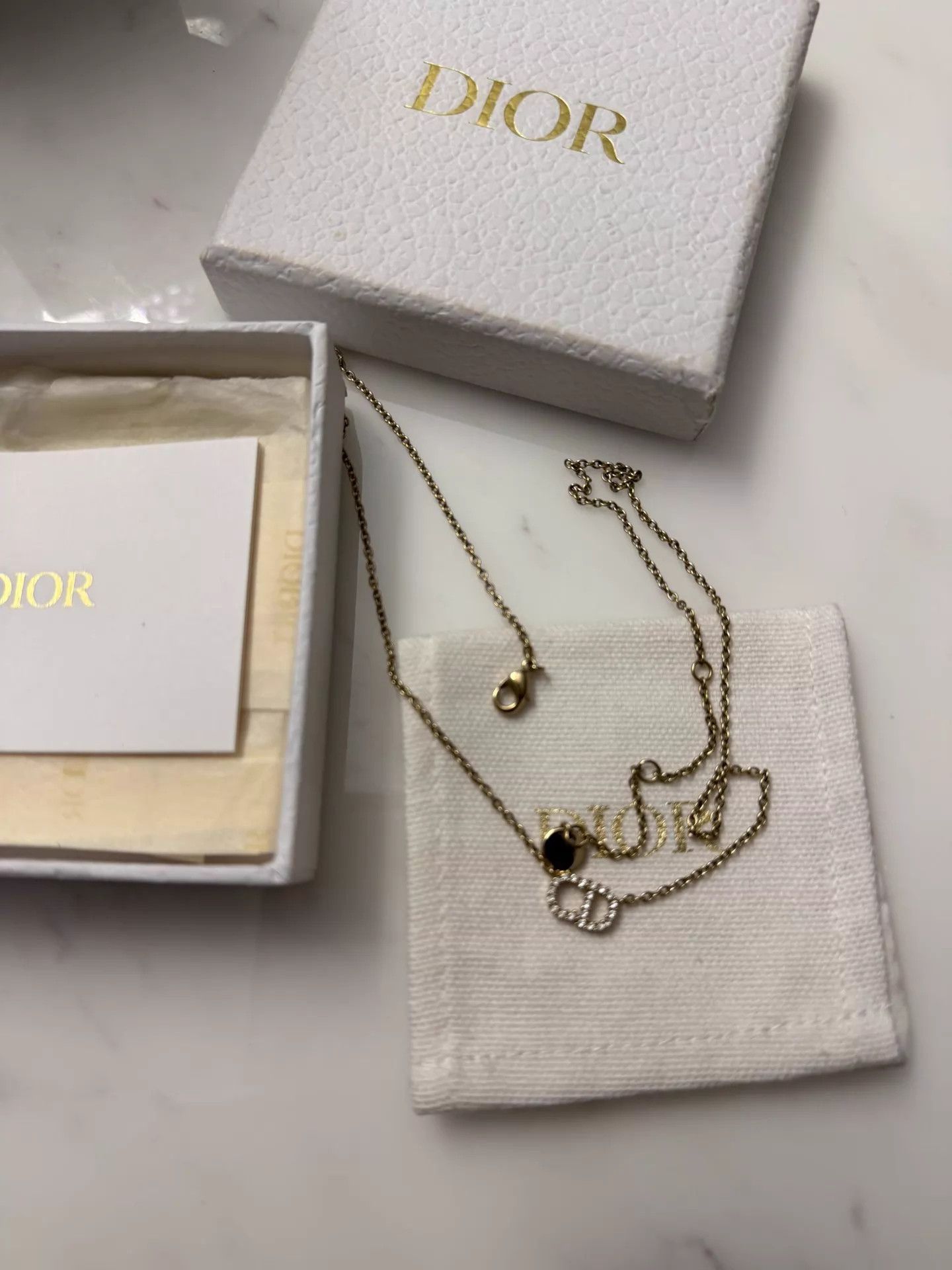 Dior Dior CD Necklace Excellent Condition Size ONE SIZE - 2 Thumbnail