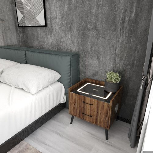 Designer × Homemade Smart Nightstand, End Table with Charging Station Wireless a Size US L / EU 52-54 / 3 - 5 Thumbnail