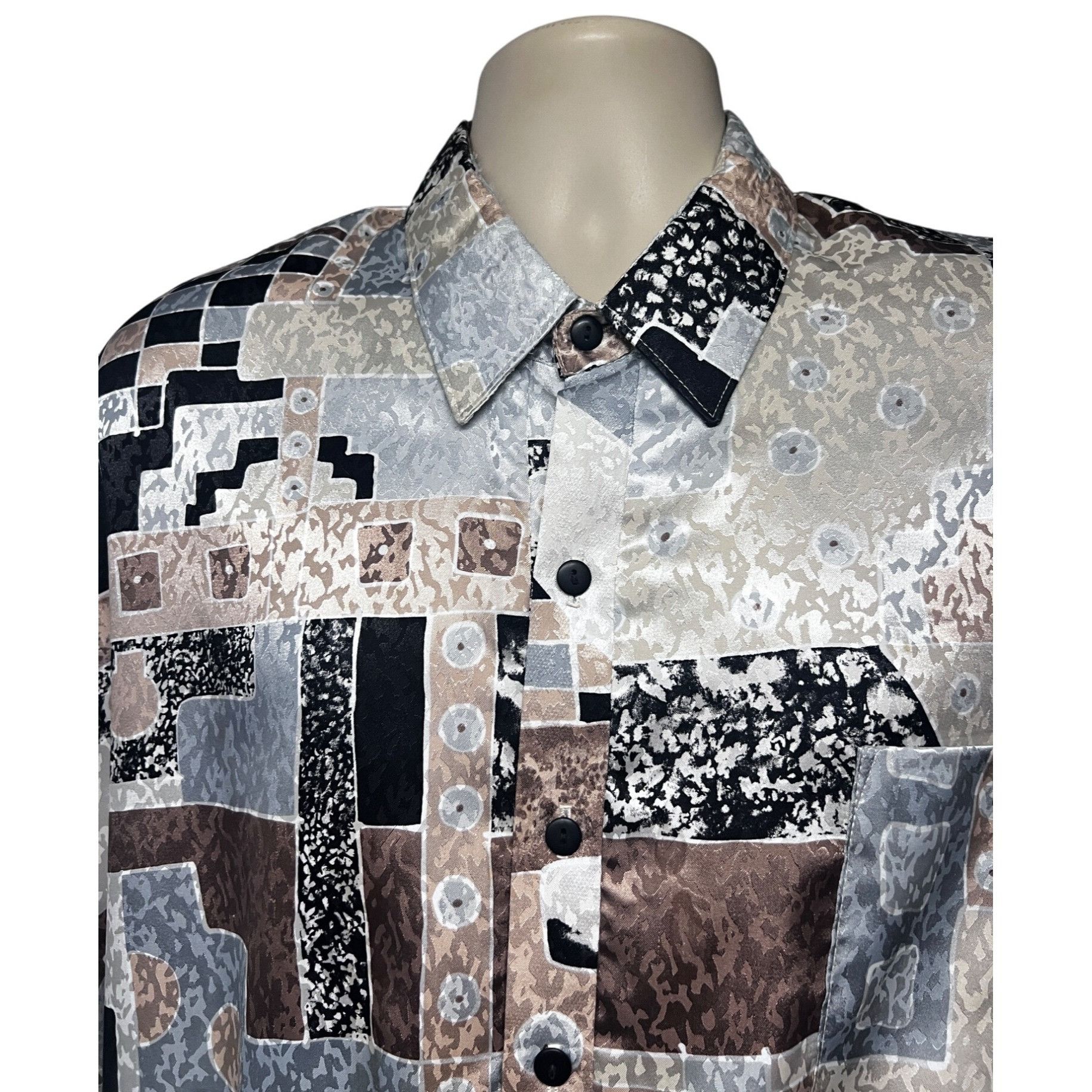 Vintage Alan Stuart Vintage Wearable Art 70s Disco Pullover Polo Shi Size US XL / EU 56 / 4 - 5 Thumbnail