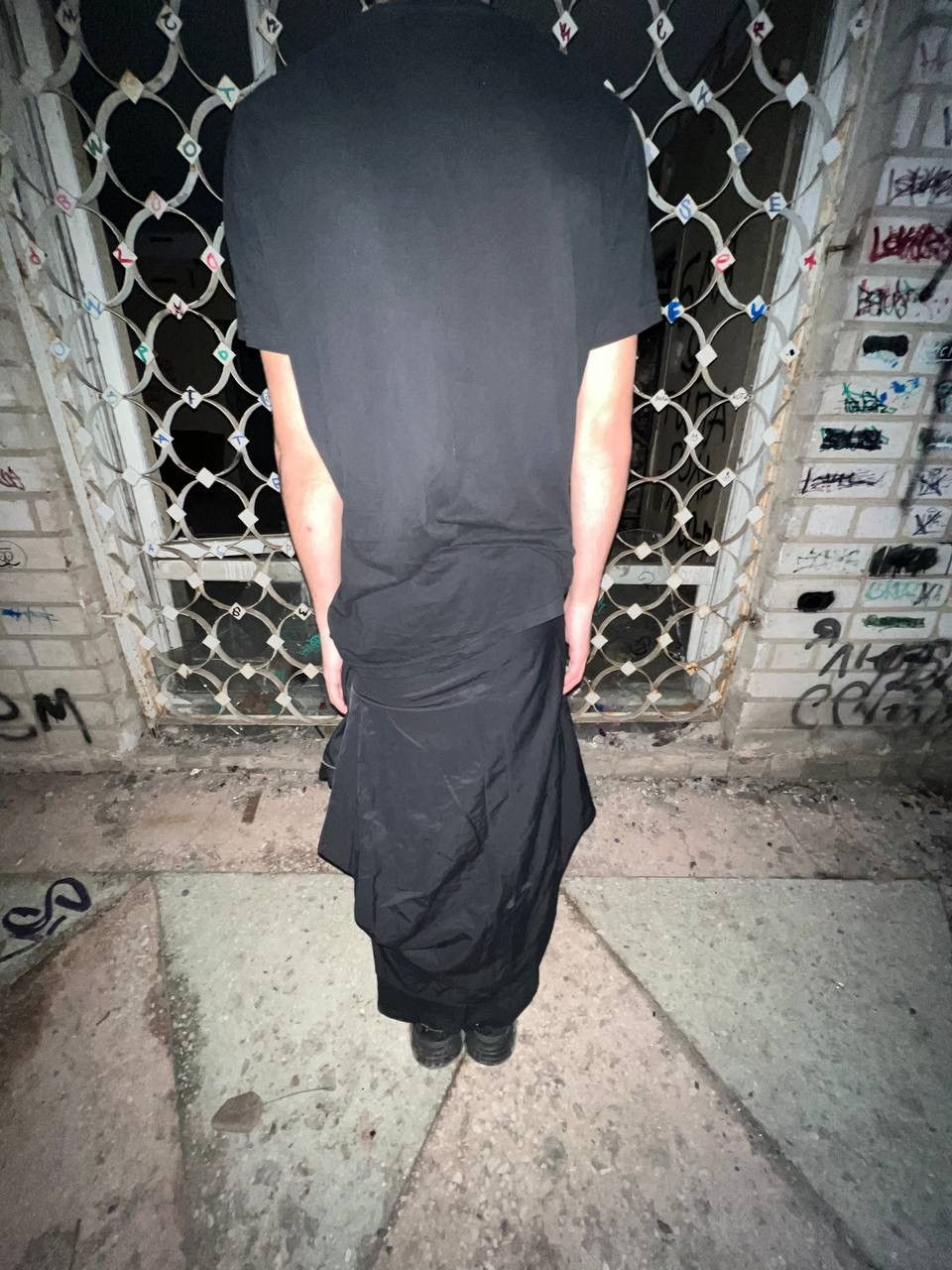 If Six Was Nine Vintage Y2K Gothic Asymmetrical Owens Style Skirt Sat Japane Size US 26 / EU 42 - 4 Thumbnail