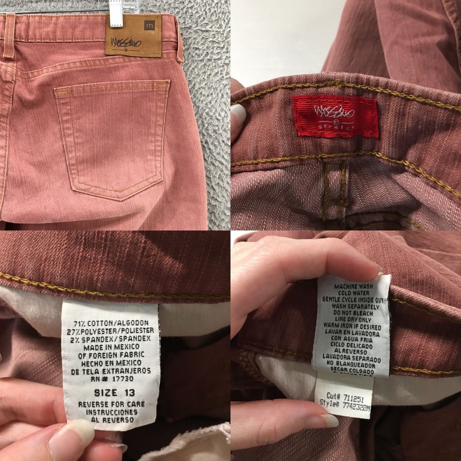 Mossimo Mossimo Red Stretch Flared Jeans Womens 13 Cotton Blend Zip Fly 5-Pocket Size 34" / US 12 / IT 48 - 10 Thumbnail