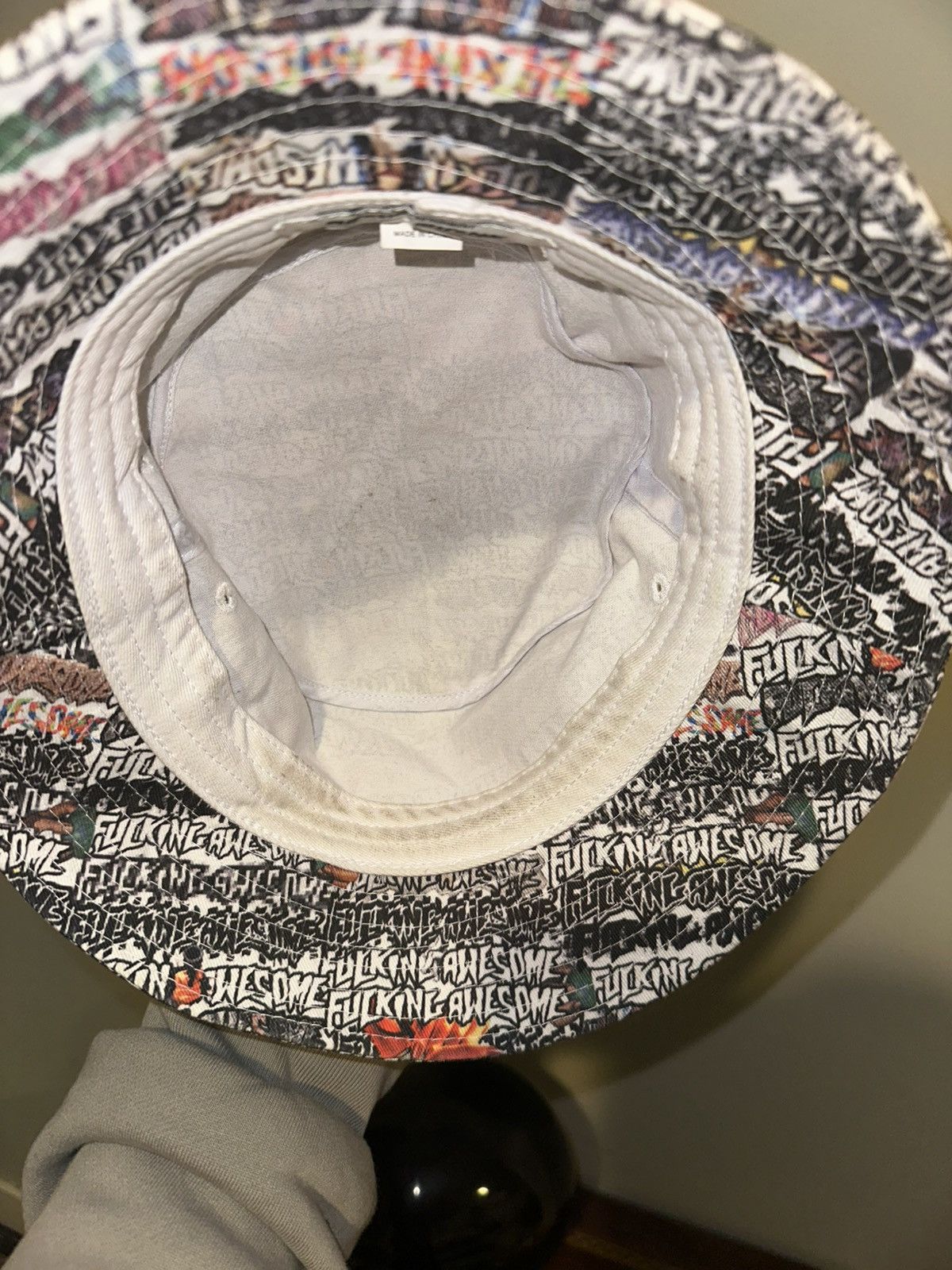 Fucking Awesome Fucking awesome all over logo bucket hat Size ONE SIZE - 4 Thumbnail