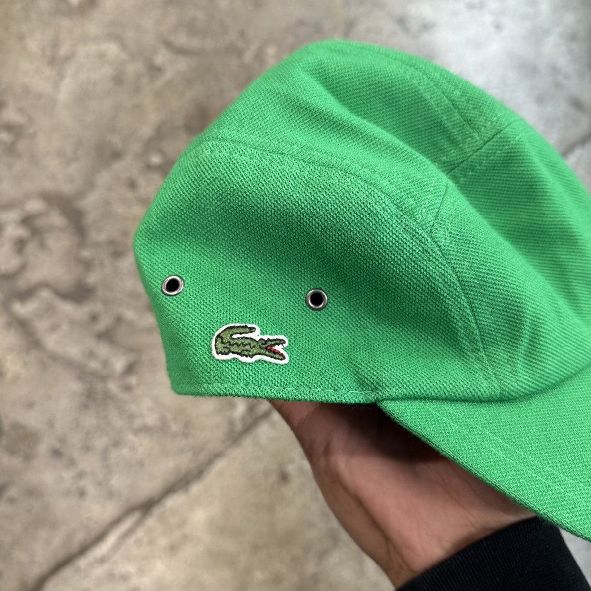 Lacoste × Supreme Supreme Lacoste Pique Knit Camp Cap Size ONE SIZE - 2 Thumbnail