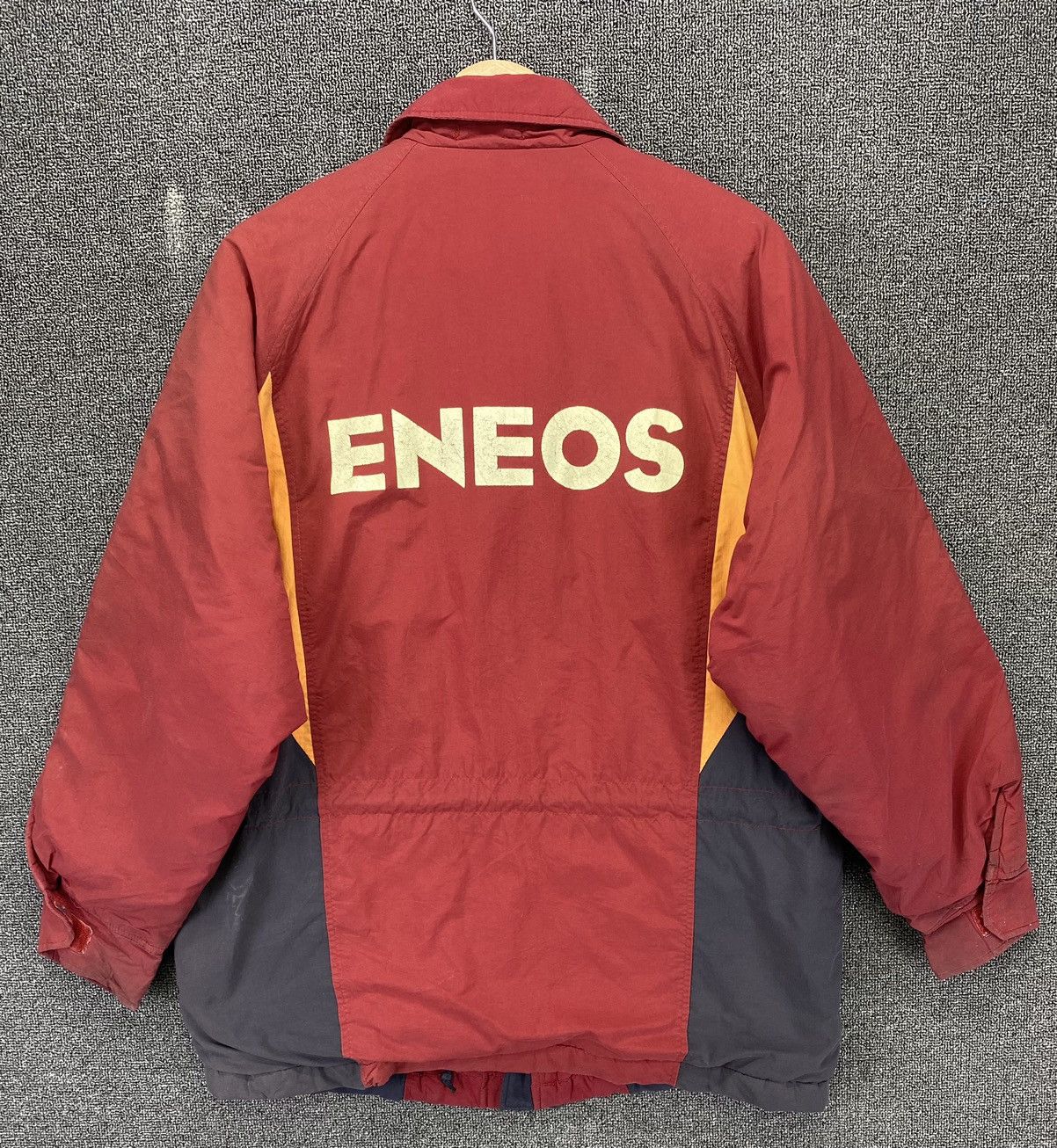 Japanese Brand Vintage ENEOS Workwear Spell Out Logo Bomber Jacket Size US L / EU 52-54 / 3 - 7 Thumbnail