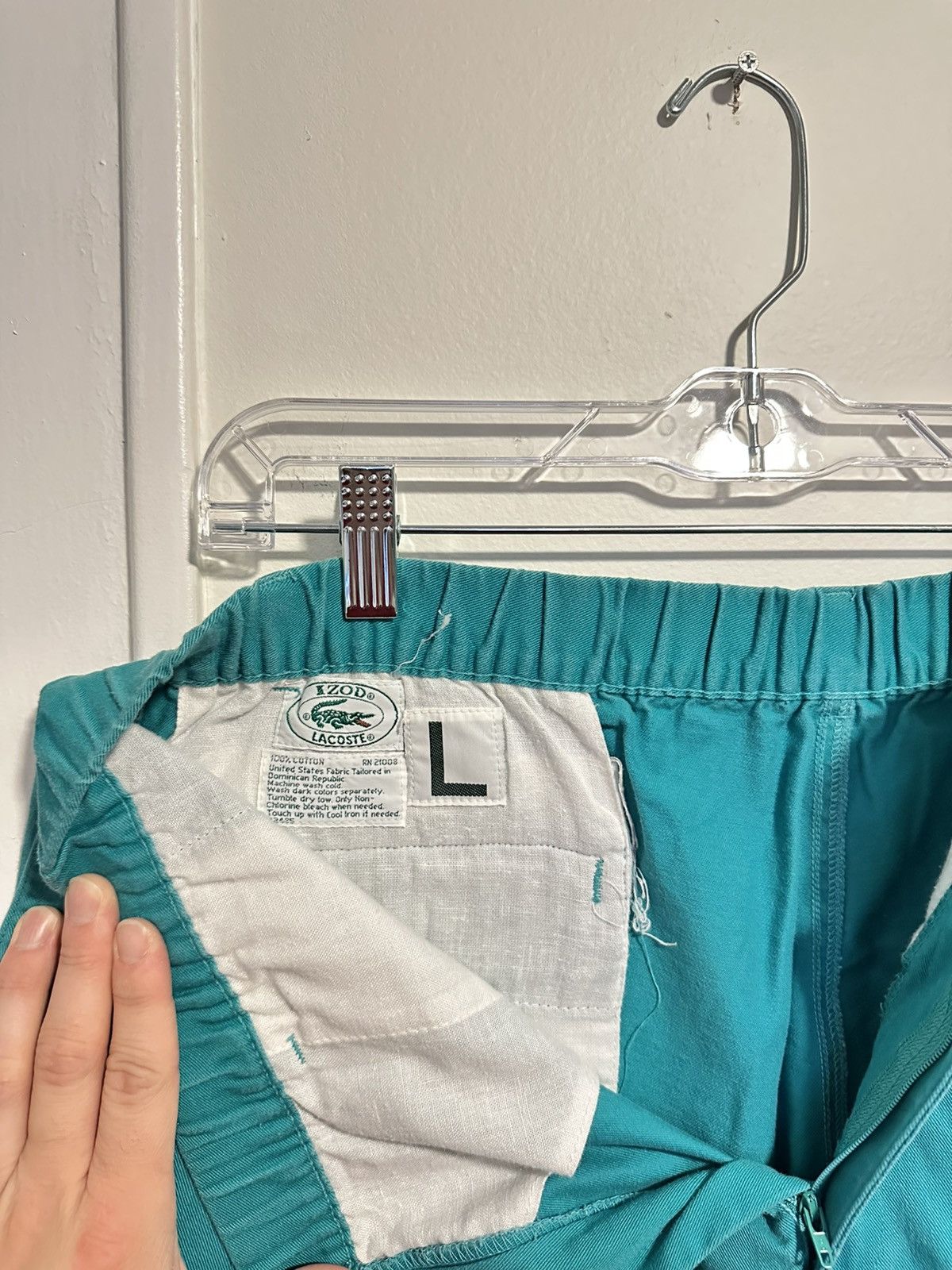 Lacoste Vintage Izod x Lacoste Teal Tennis Shorts Size US 34 / EU 50 - 2 Thumbnail
