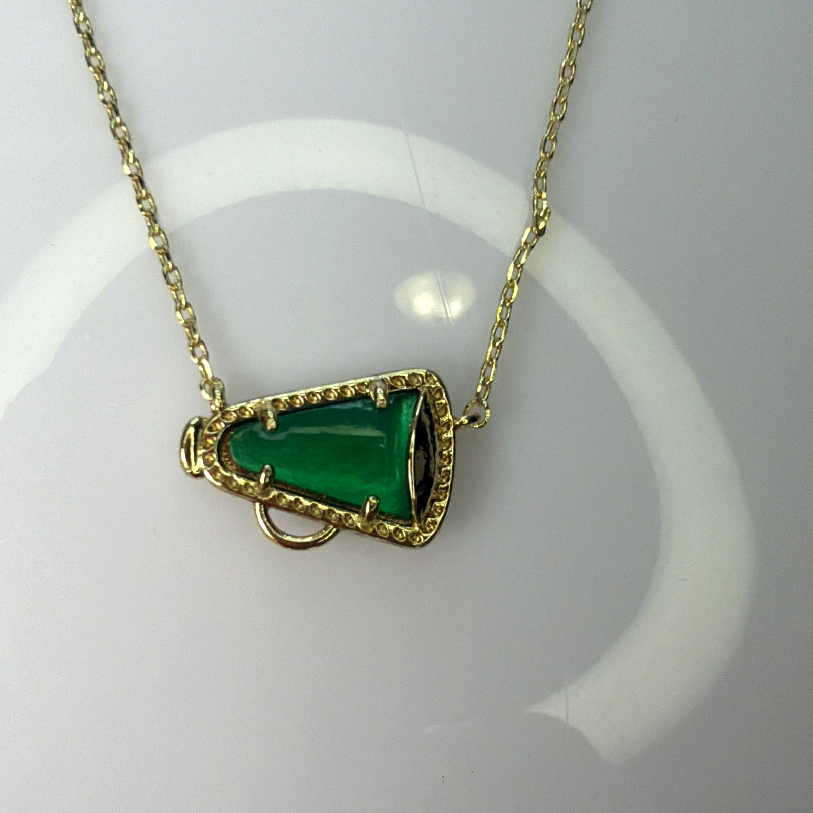 Kendra Scott Kendra Scott Cheer Gold Short Pendant Necklace Emerald NEW Size ONE SIZE - 10 Thumbnail