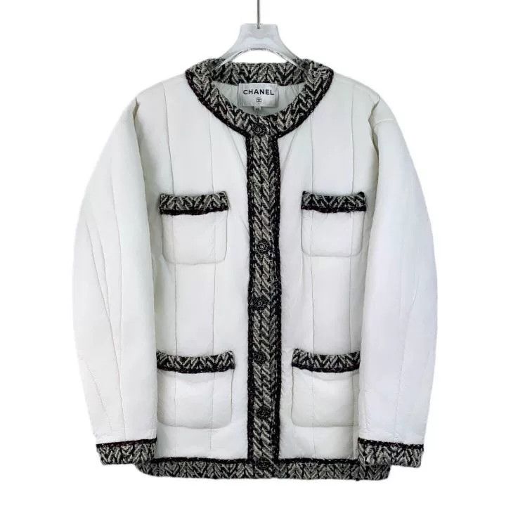 Chanel Chanel Forest Series White Trim Jacket Size S / US 4 / IT 40 - 1 Thumbnail
