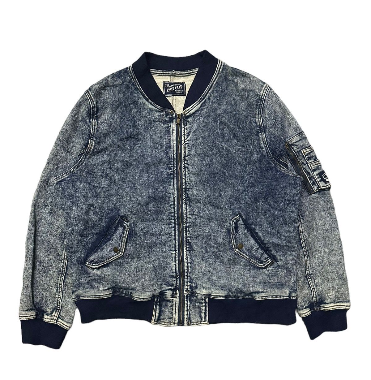 Japanese Brand Chip clip bomber jacket Size US XXL / EU 58 / 5 - 10 Thumbnail