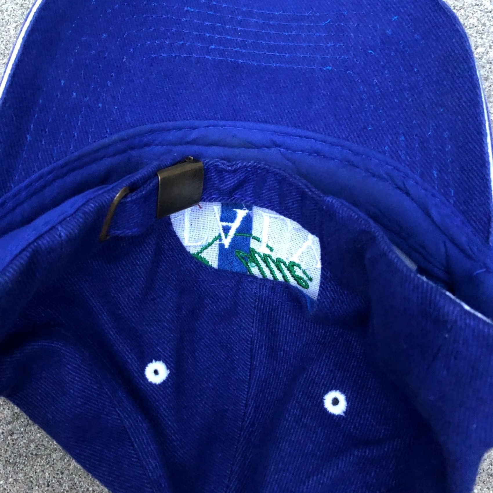 Vintage VINTAGE 90s Little Italy San Diego California Hat Men's Embroidered Cap Blue Baseball Cap One Size Adjustable Cotton NP Size ONE SIZE - 3 Thumbnail