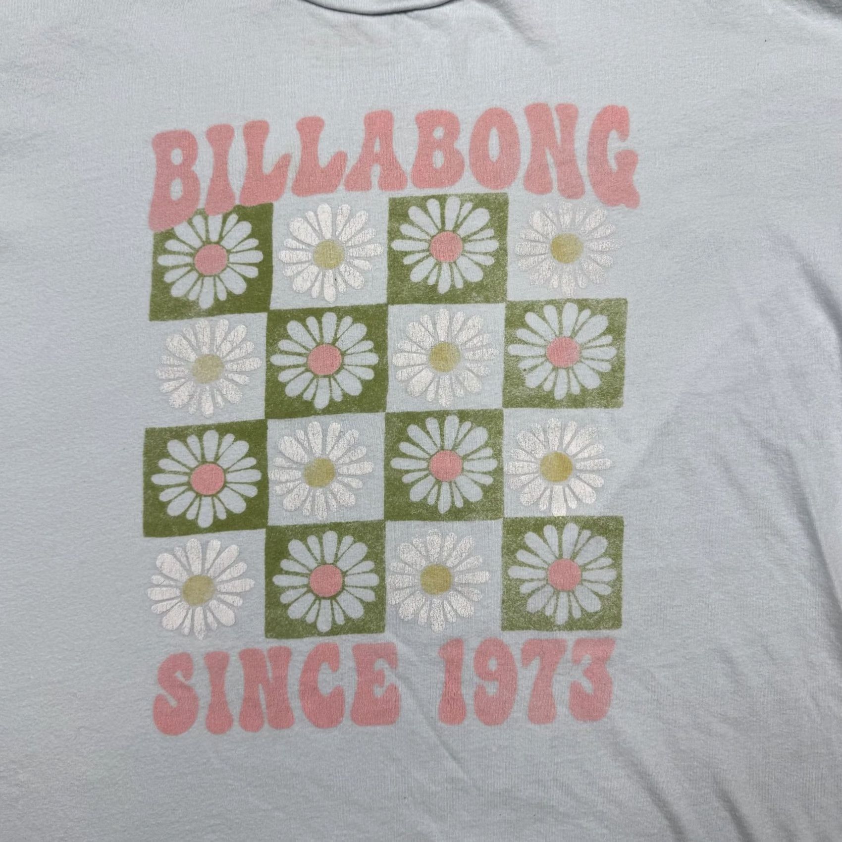 Billabong Billabong Women's Shirt L Blue Short Sleeve Cropped Floral Beach Mens? Size L / US 10 / IT 46 - 3 Thumbnail