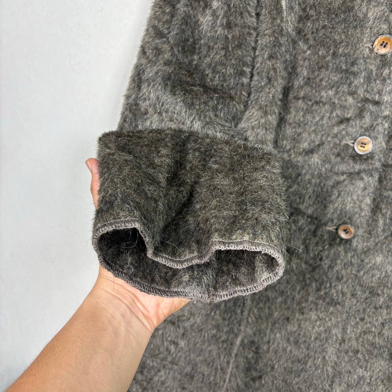 Beauty Beast Mariella Burani Vintage Faux Fur Wool Jacket Size US M / EU 48-50 / 2 - 7 Thumbnail