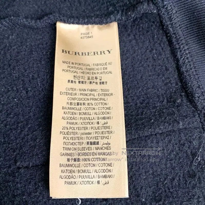 Burberry Burberry Men's Navy Cotton Jacket. Size US XS / EU 42 / 0 - 6 Thumbnail