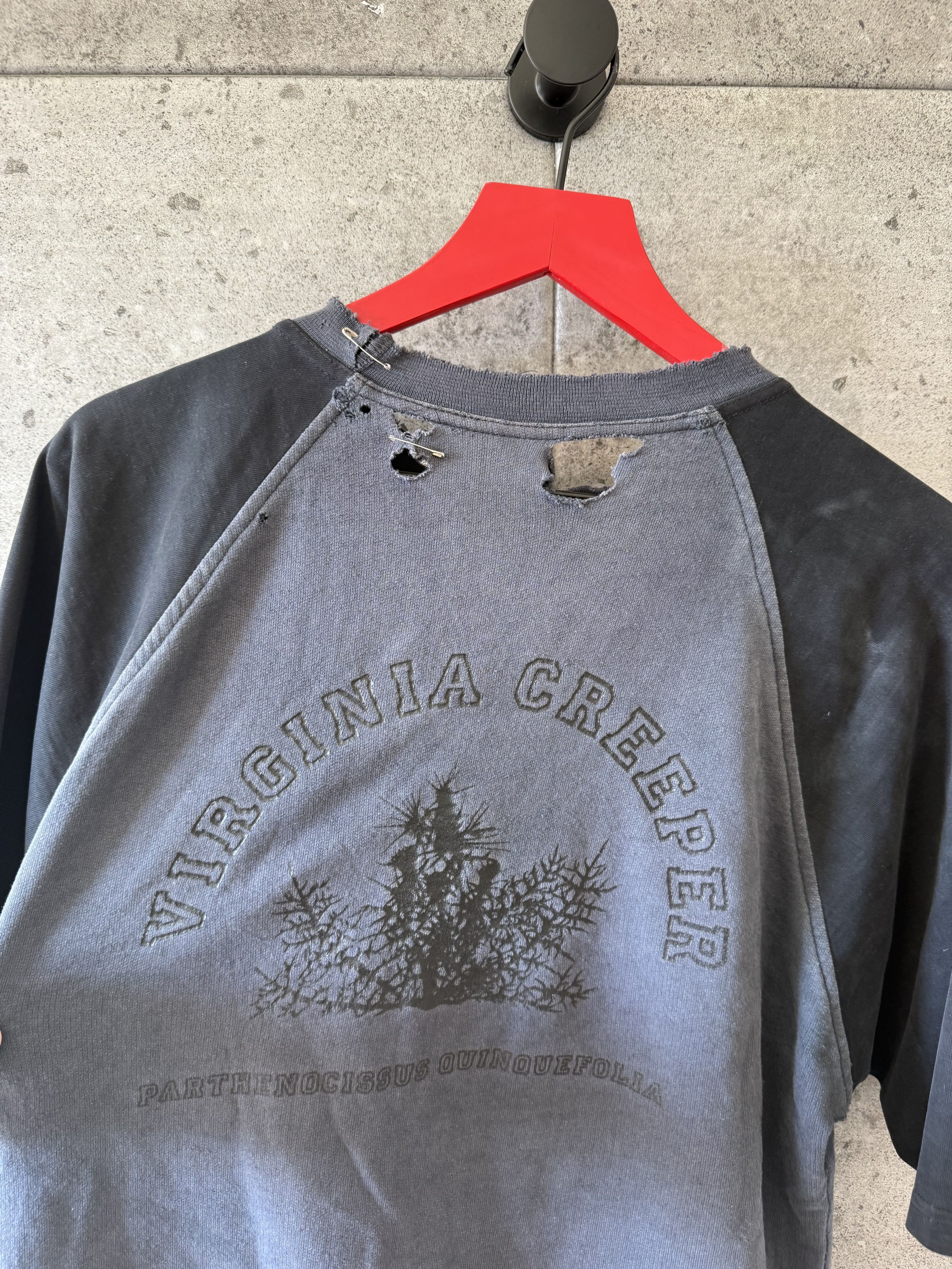 Raf Simons Raf Simons og Virginia creeper thrashed raglan t shirt Size US M / EU 48-50 / 2 - 8 Thumbnail