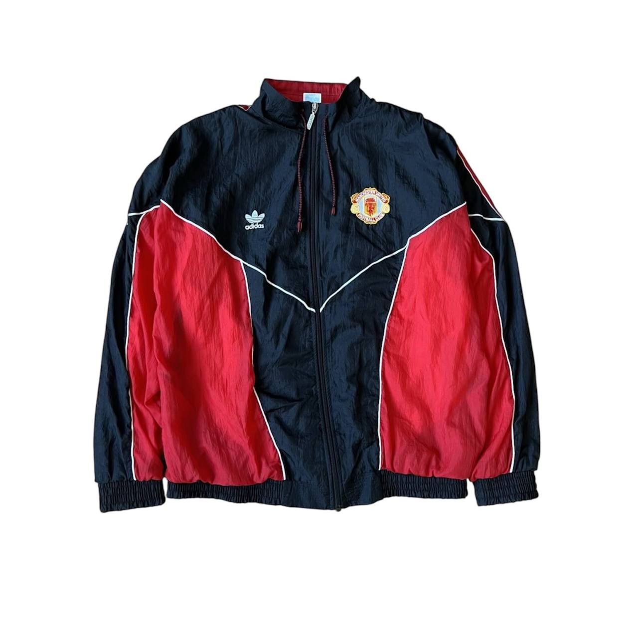 Adidas 1988/90 MANCHESTER UNITED SOCCER FOOTBALL RARE TRACK JACKET Size US M / EU 48-50 / 2 - 1 Thumbnail