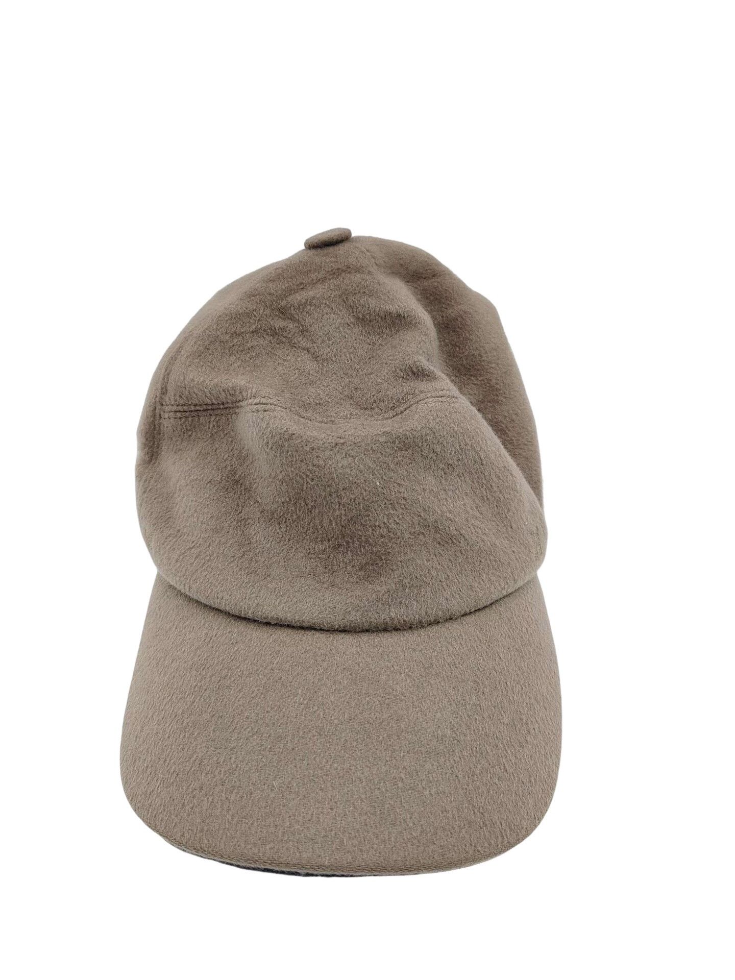 Hermes Hermes Cashmere and Deer Leather Cap Size 61 Size ONE SIZE - 1 Thumbnail