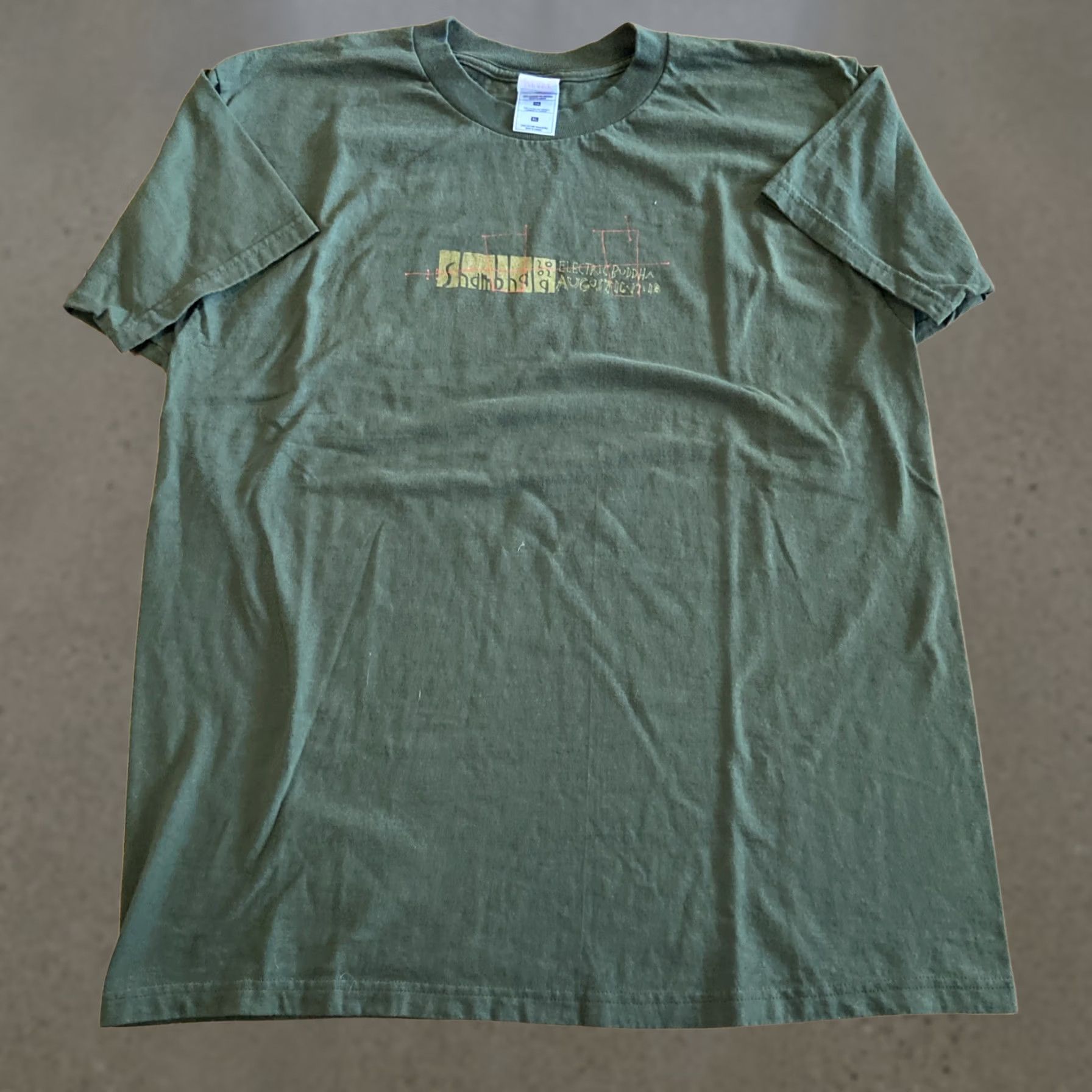 Fruit Of The Loom VINTAGE Fruit of the Loom T-Shirt XL Green 2000s Y2K Mickey Mouse Crew Neck Short Sleeve Cotton Embroidered Logo 90s Grunge Sunfaded Size US XL / EU 56 / 4 - 1 Thumbnail