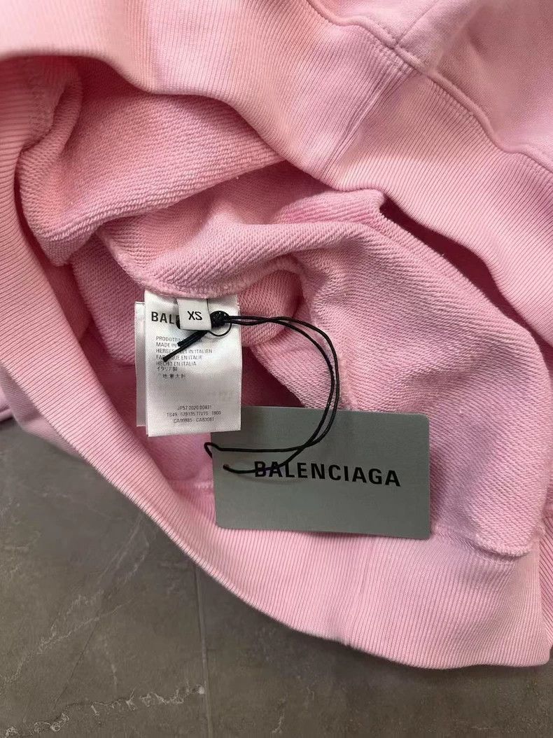 Balenciaga Balenciaga Pink Crew Hoodie Size US XS / EU 42 / 0 - 4 Thumbnail