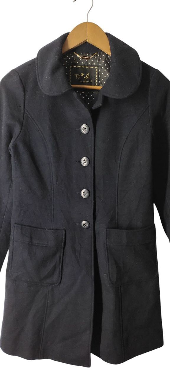agnes b. VINTAGE AGNES B. WOOL LONG COAT JACKET Size S / US 4 / IT 40 - 4 Thumbnail