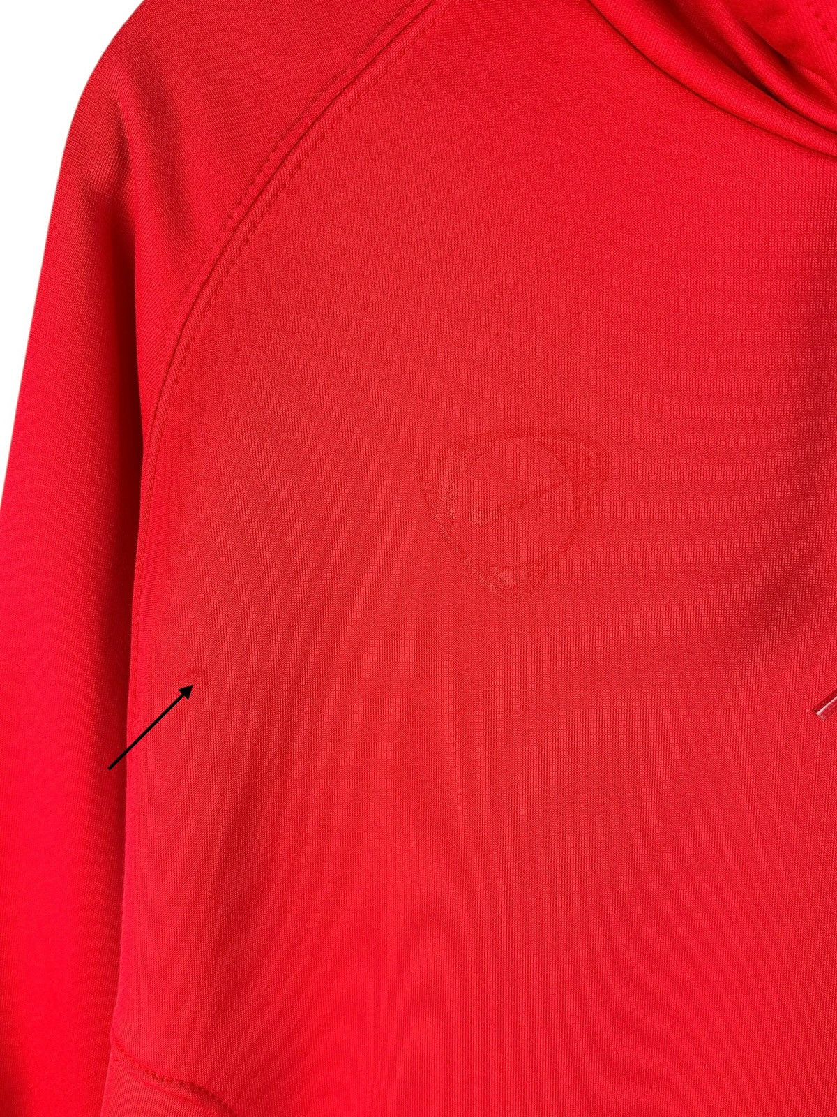 Nike Vintage Y2K Nike Tiempo Switzerland Hoodie Red Size US L / EU 52-54 / 3 - 5 Thumbnail